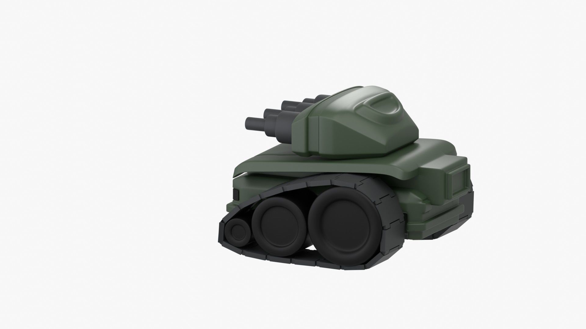 Army Tank 3D Illustration 3D model_9