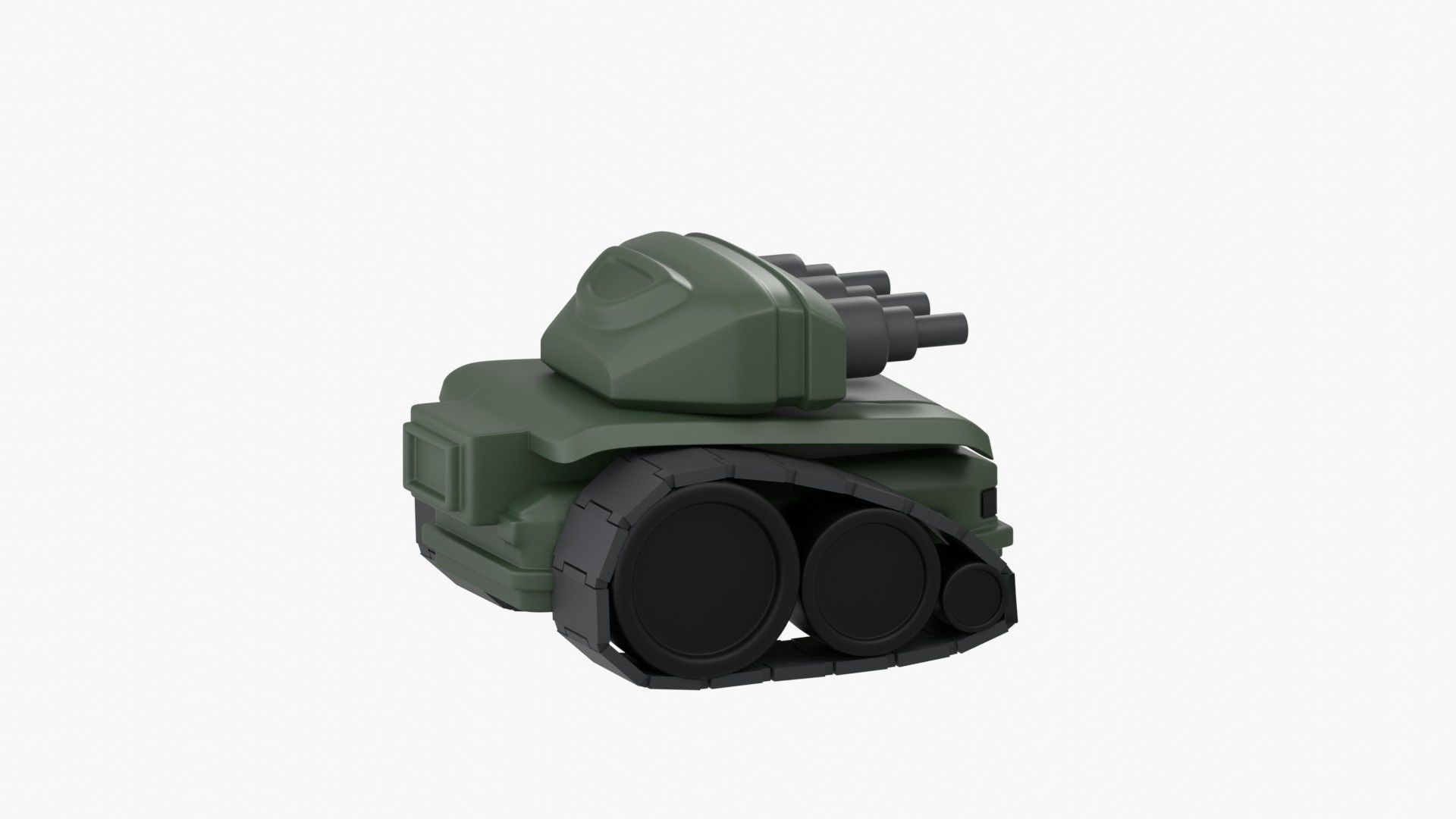Army Tank 3D Illustration 3D model_16