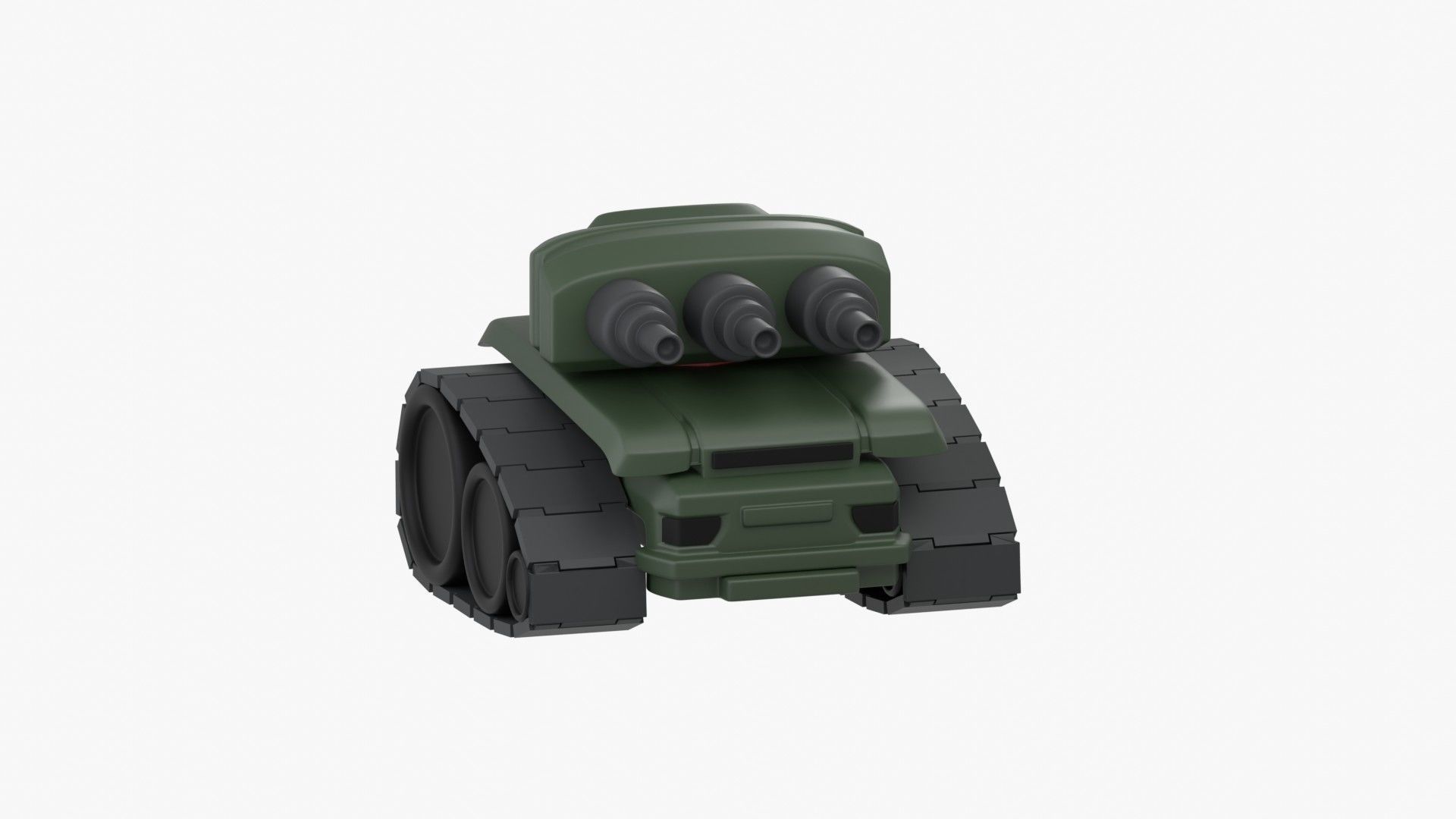 Army Tank 3D Illustration 3D model_2