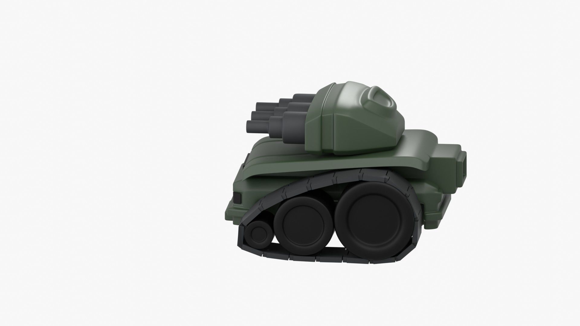 Army Tank 3D Illustration 3D model_8