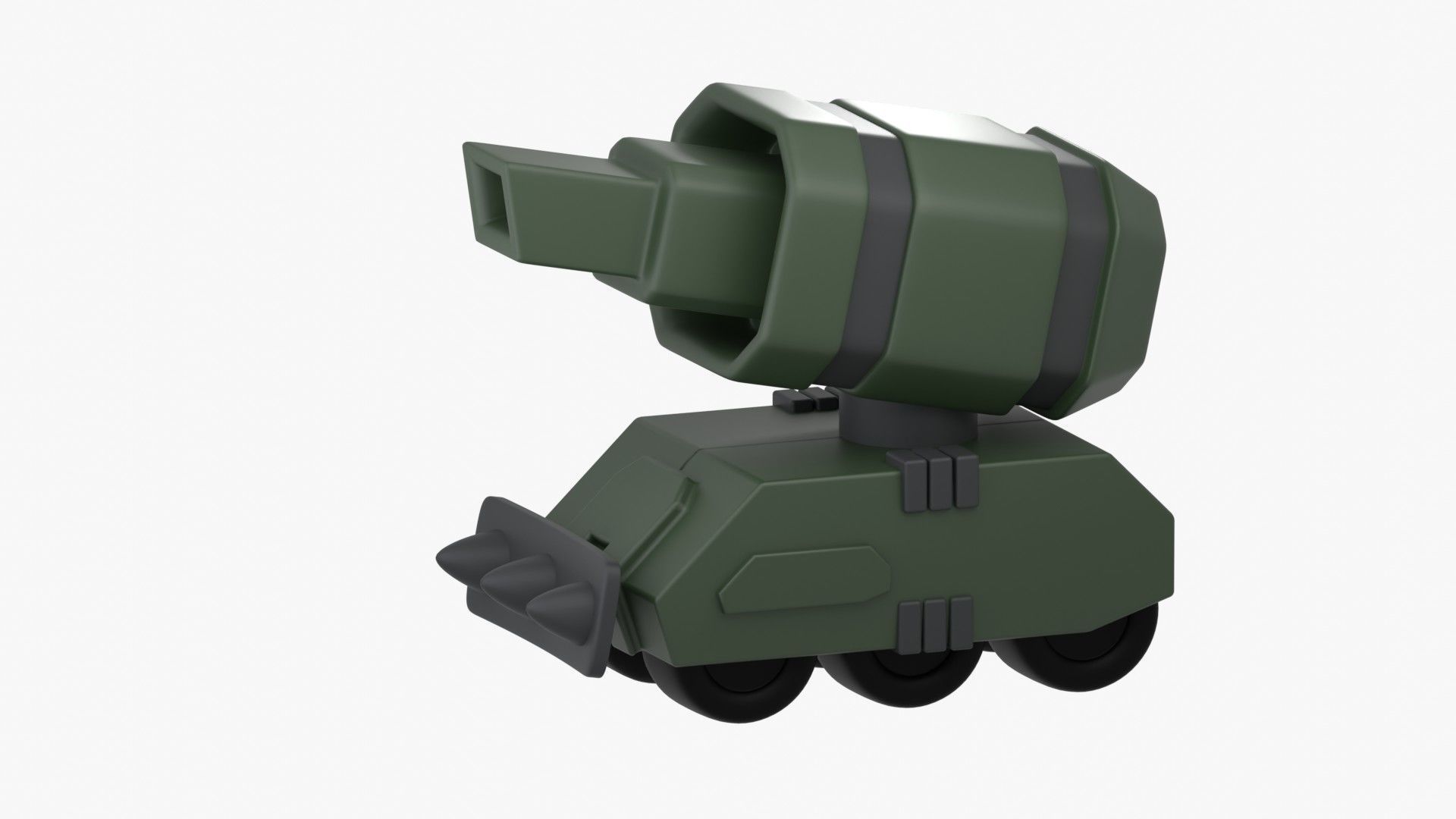 Army Tank 3D Illustration 3D model_7