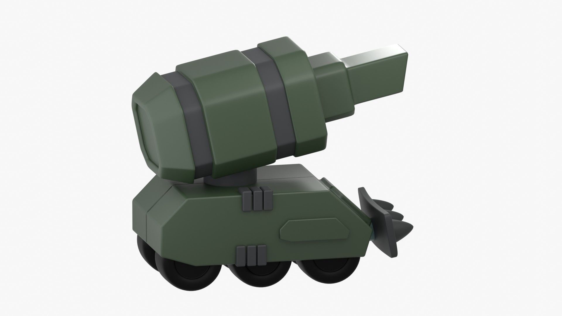 Army Tank 3D Illustration 3D model_17