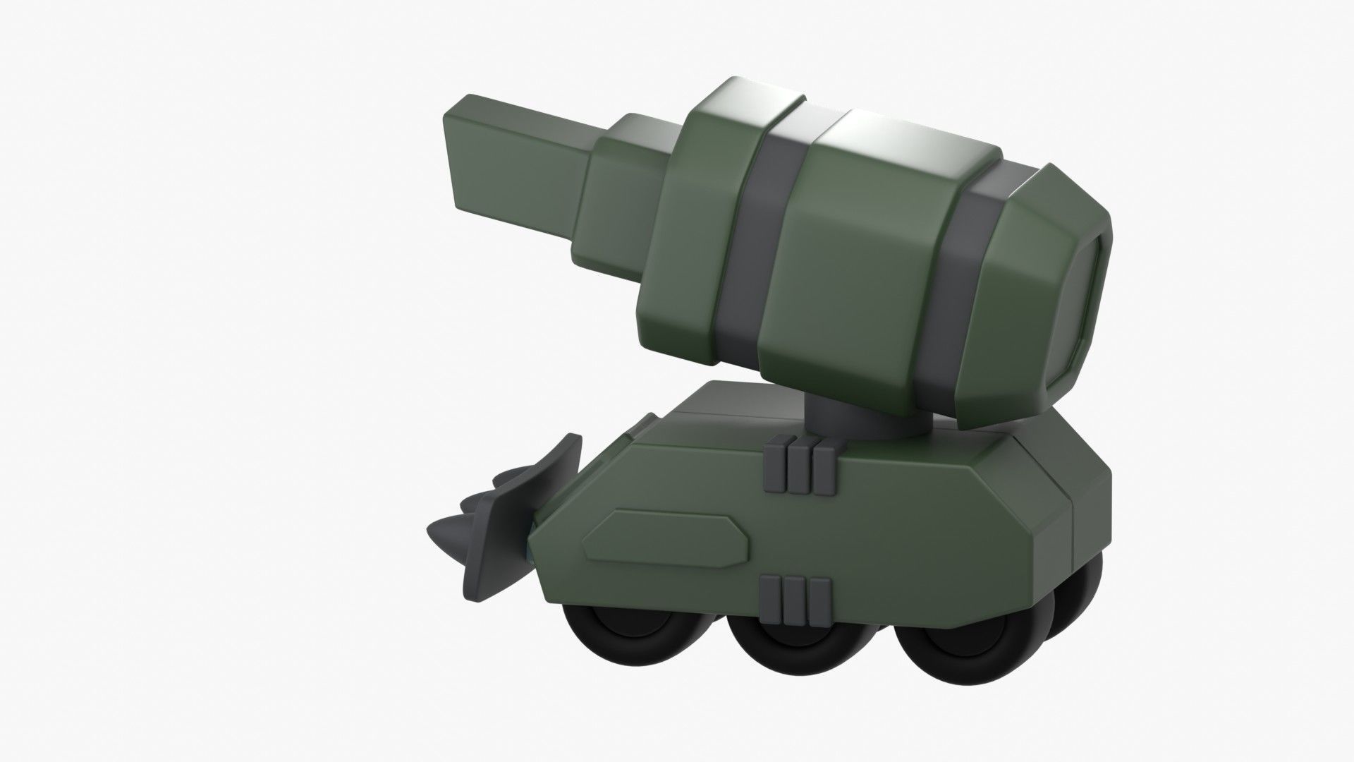 Army Tank 3D Illustration 3D model_9
