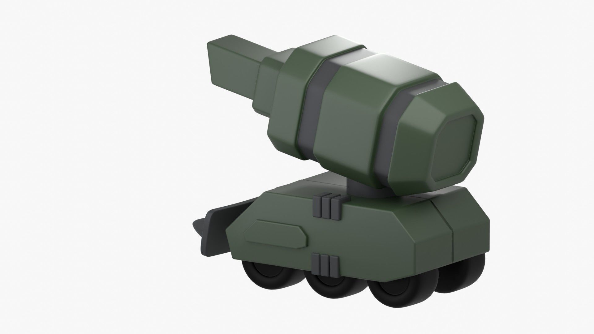 Army Tank 3D Illustration 3D model_10