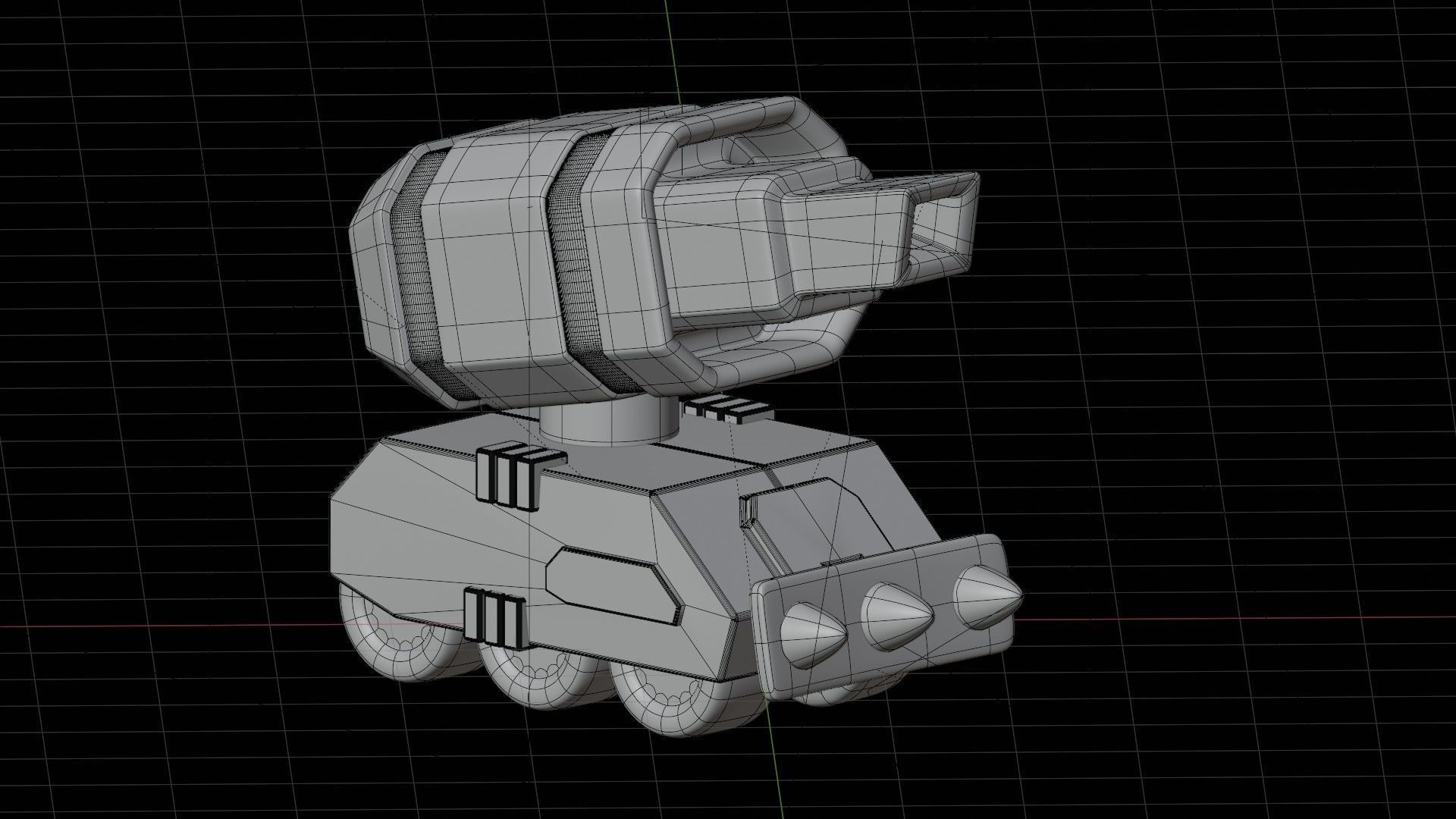 Army Tank 3D Illustration 3D model_1