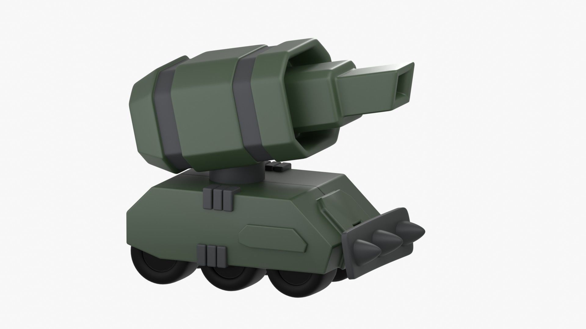 Army Tank 3D Illustration 3D model_19