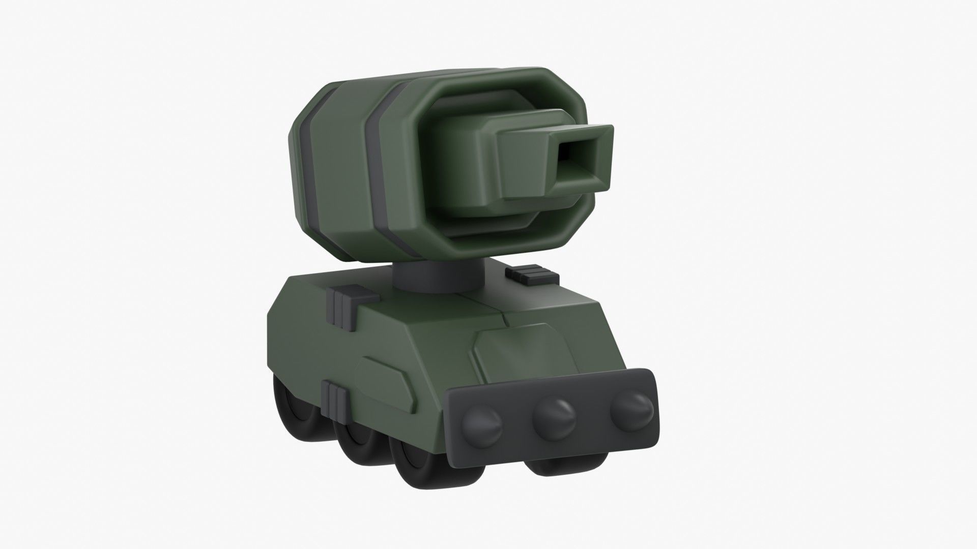 Army Tank 3D Illustration 3D model_2