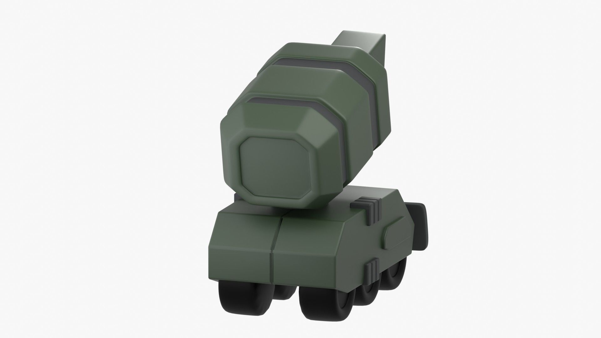 Army Tank 3D Illustration 3D model_14