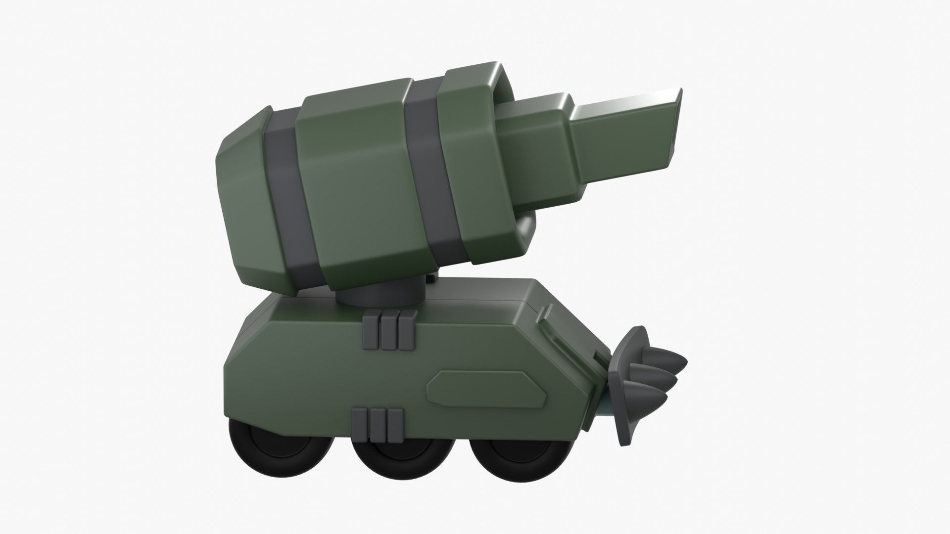 Army Tank 3D Illustration 3D model_18