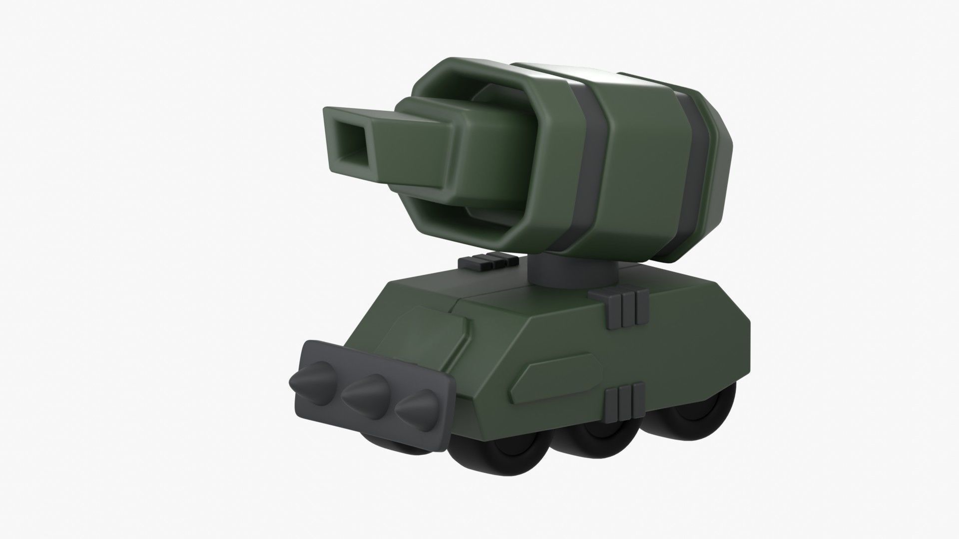 Army Tank 3D Illustration 3D model_6