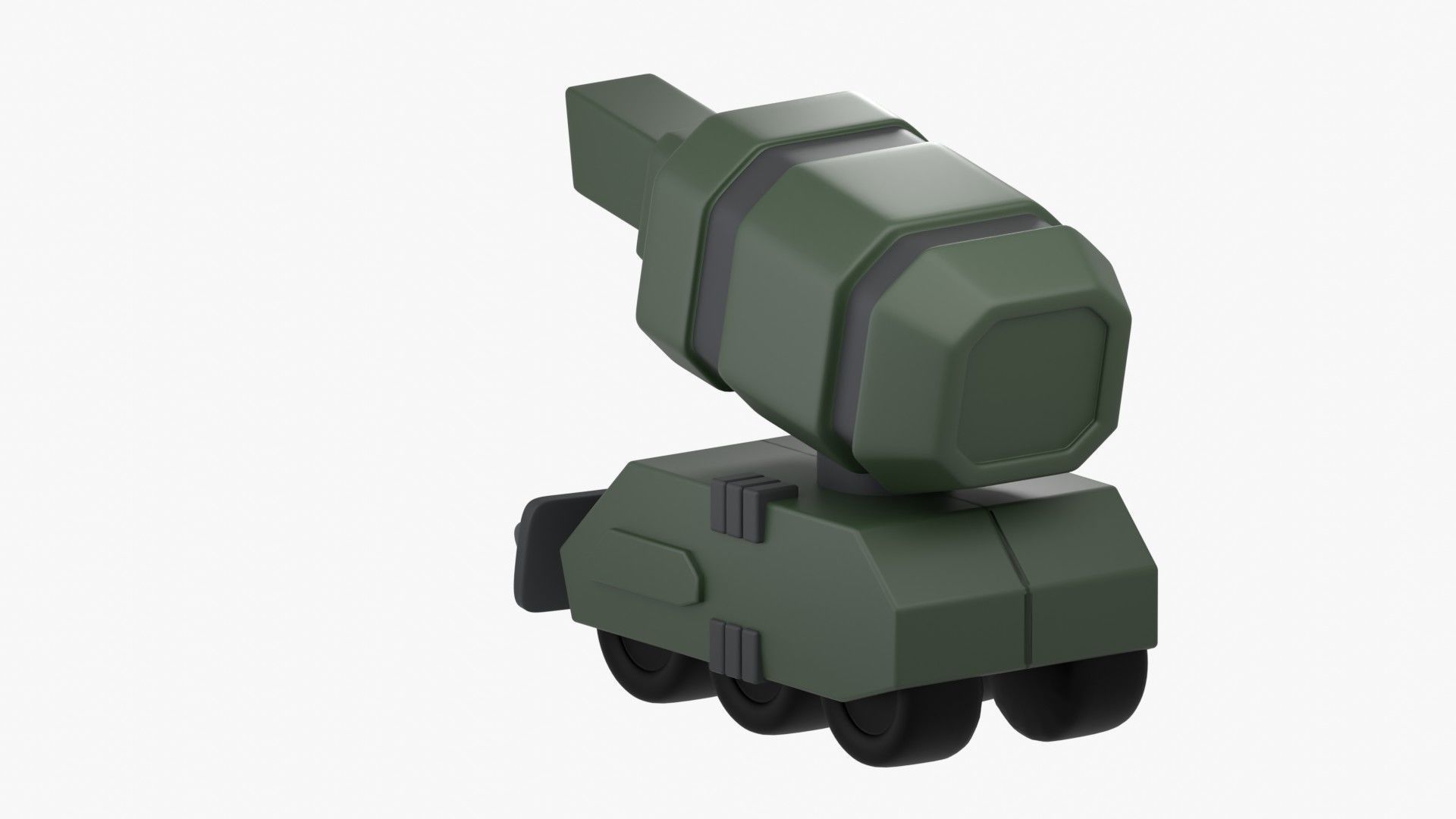 Army Tank 3D Illustration 3D model_11