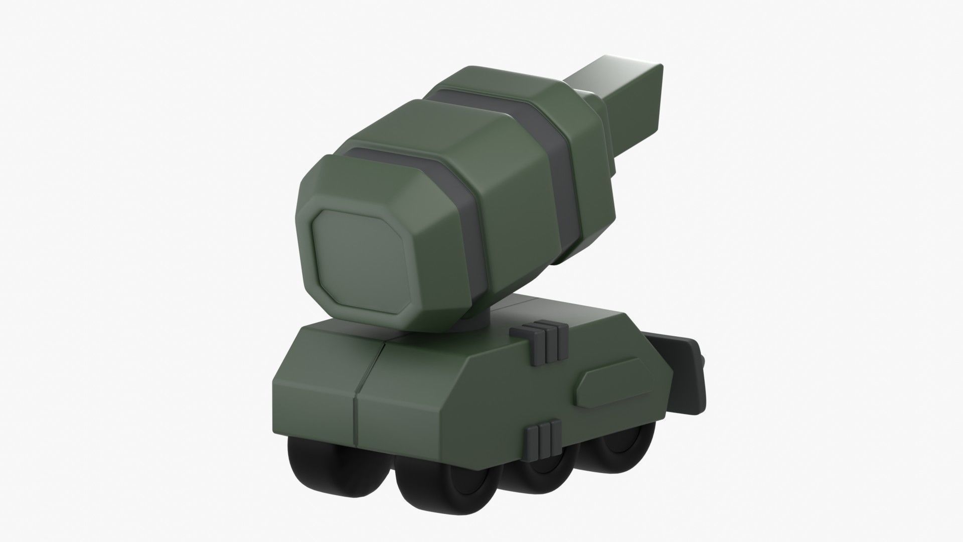 Army Tank 3D Illustration 3D model_15