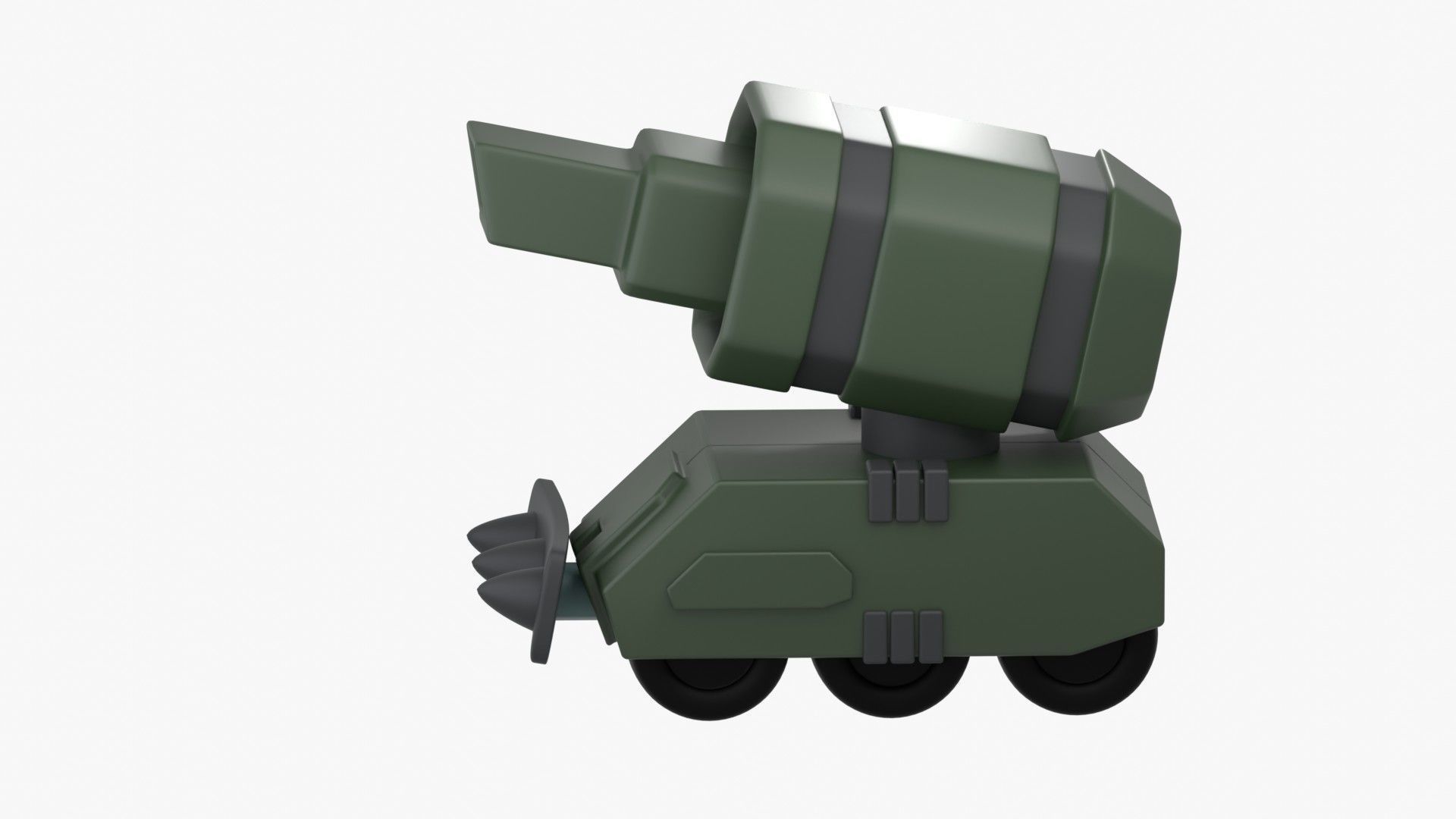 Army Tank 3D Illustration 3D model_8