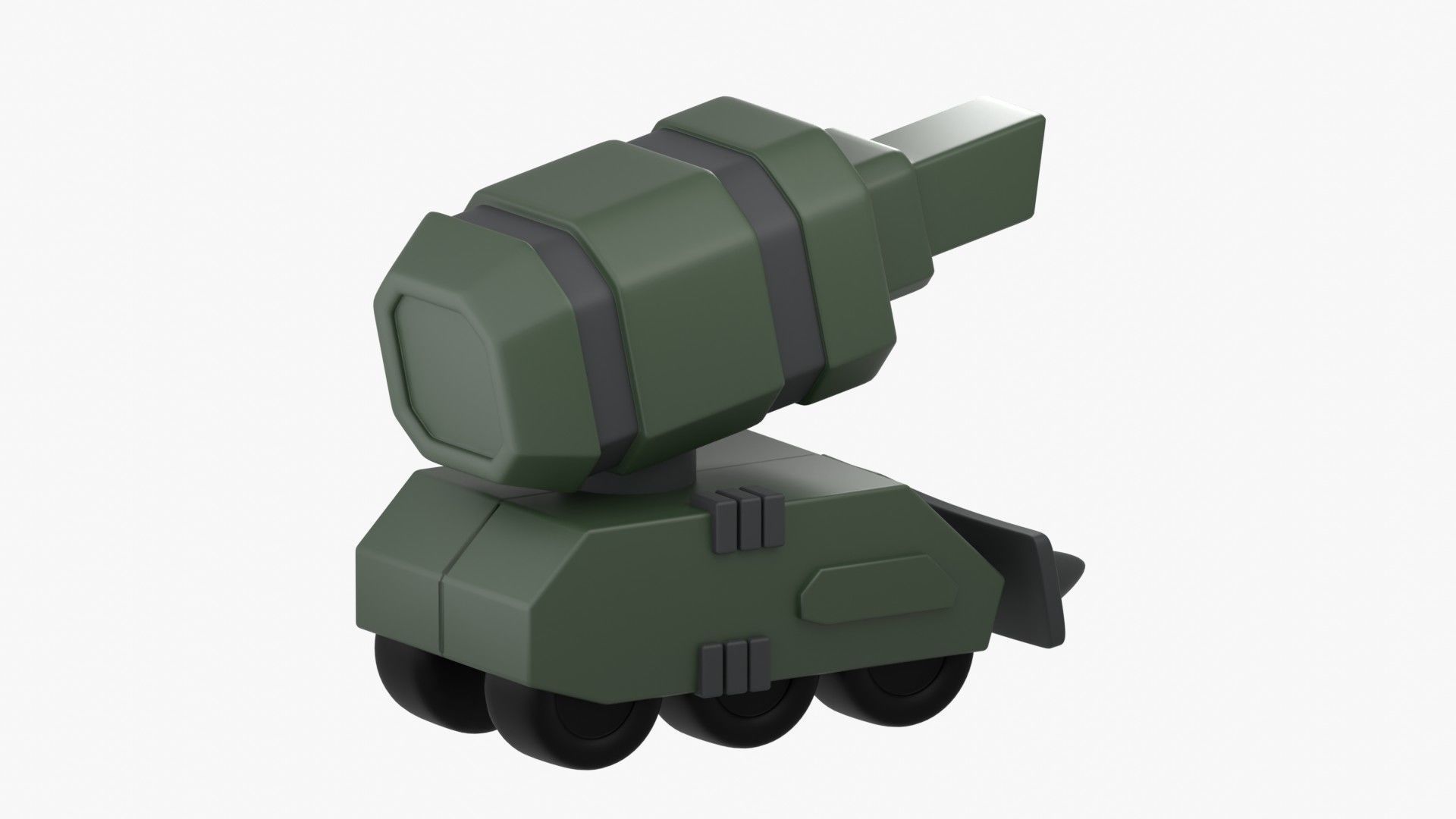 Army Tank 3D Illustration 3D model_16