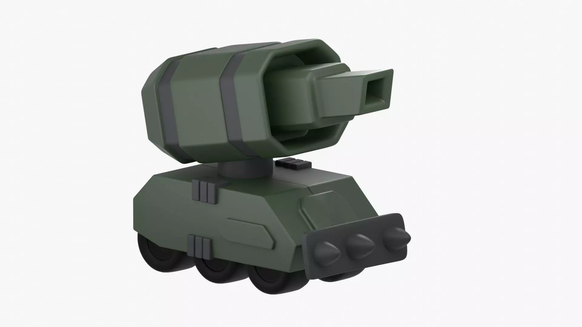 Army Tank 3D Illustration 3D model_0