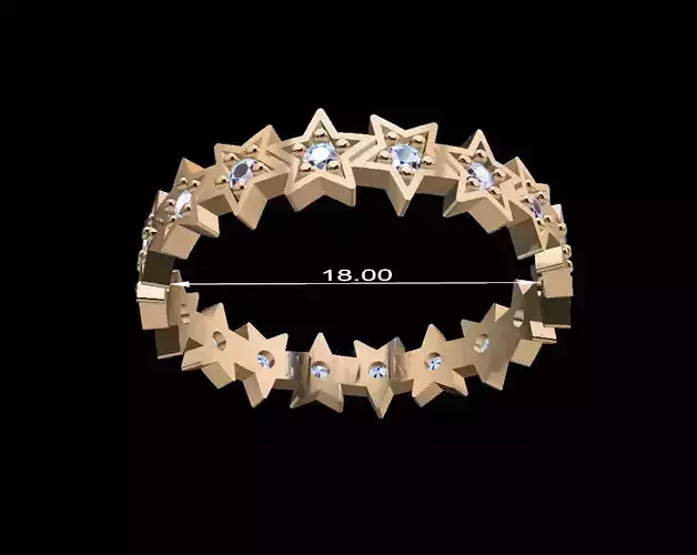 Women Ring 105 3D print model