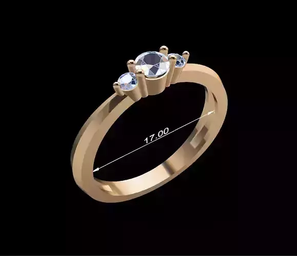 Women Ring 108 3D print model