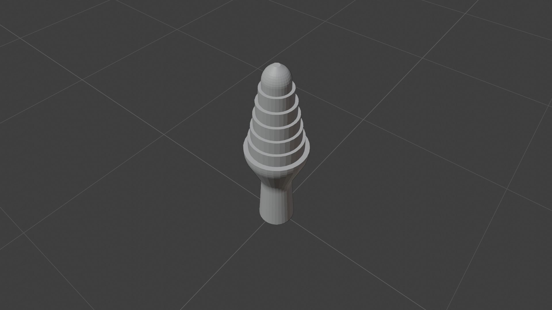 Void pilar decoration Low-poly 3D model_1