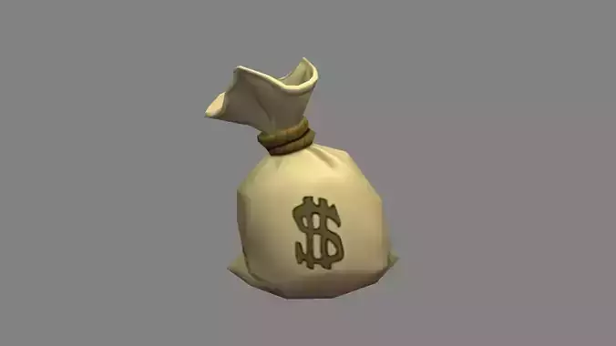 Cartoon money bag