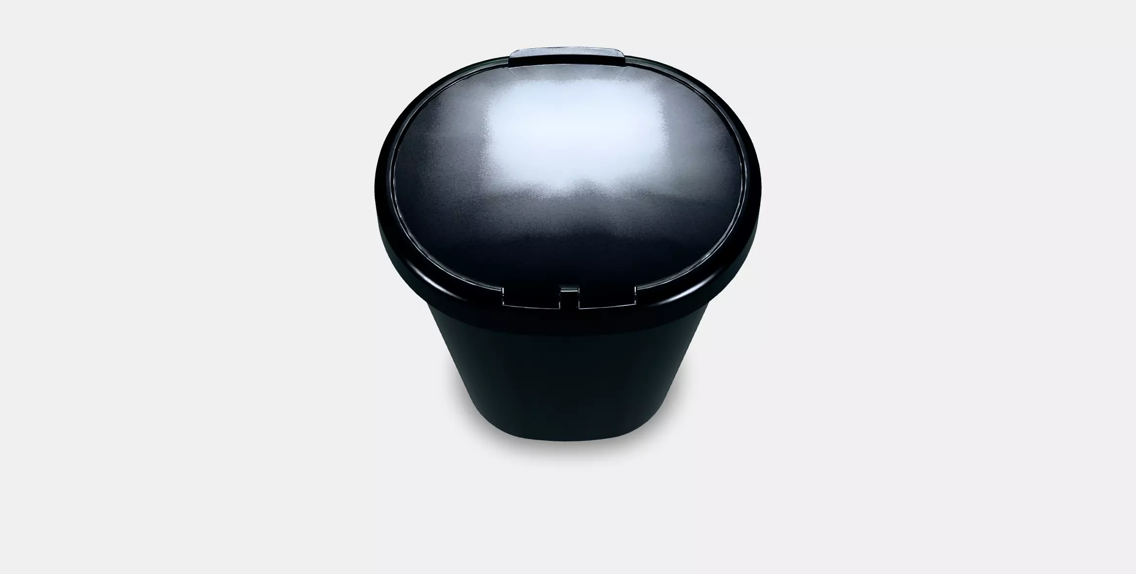 HOLASS Bin with lid Low-poly 3D model_0