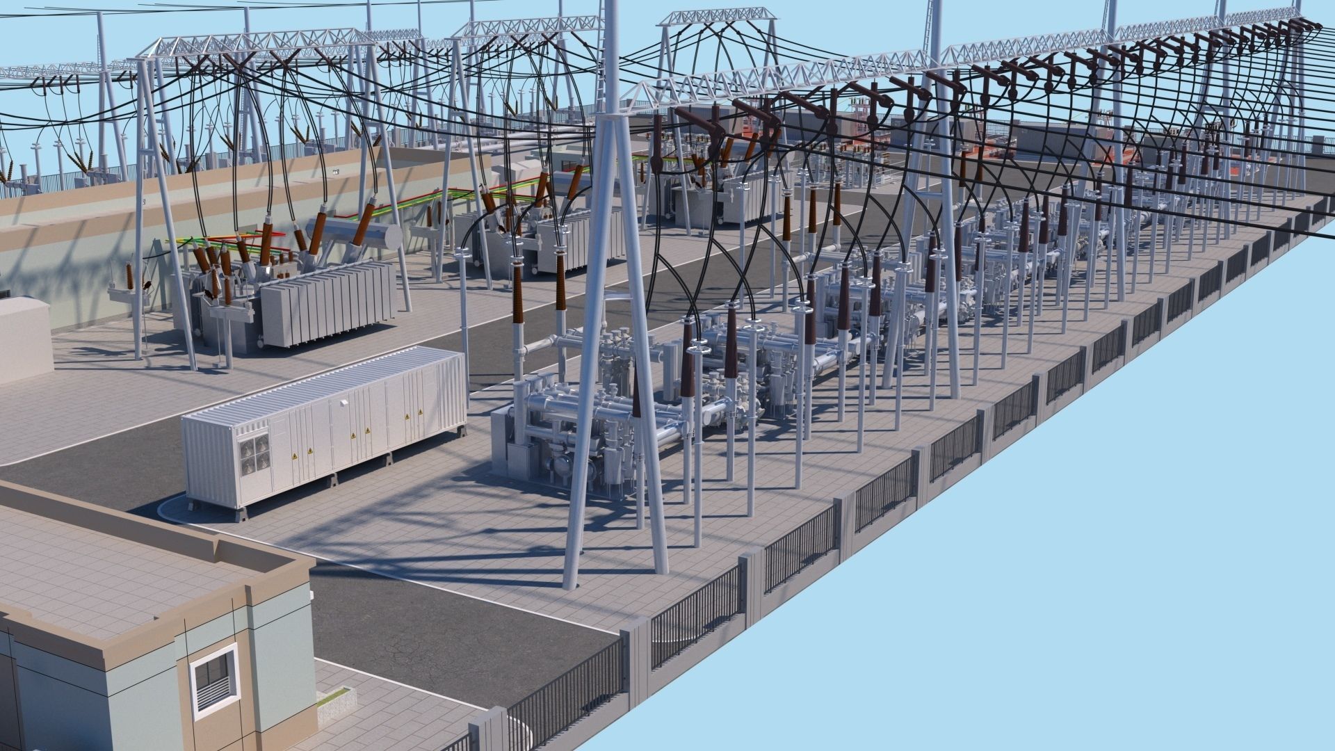 Substation 3D model_6