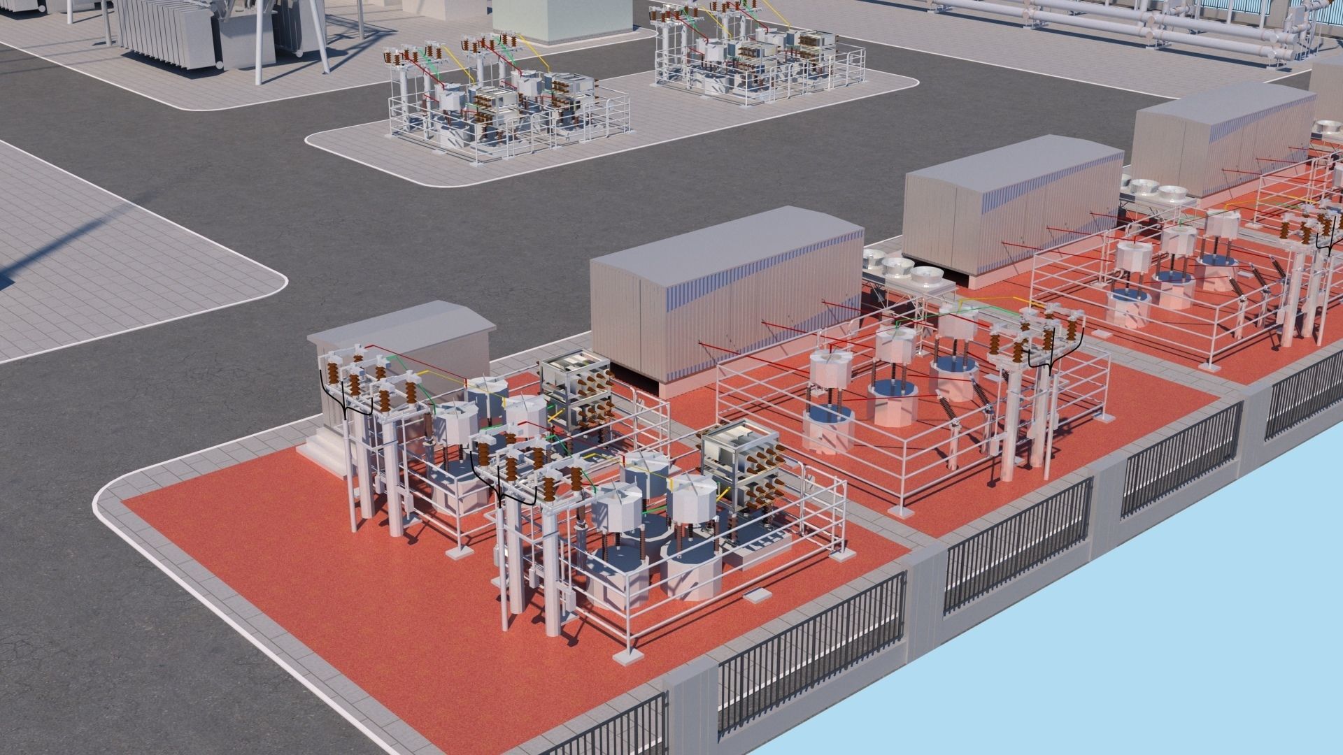 Substation 3D model_7