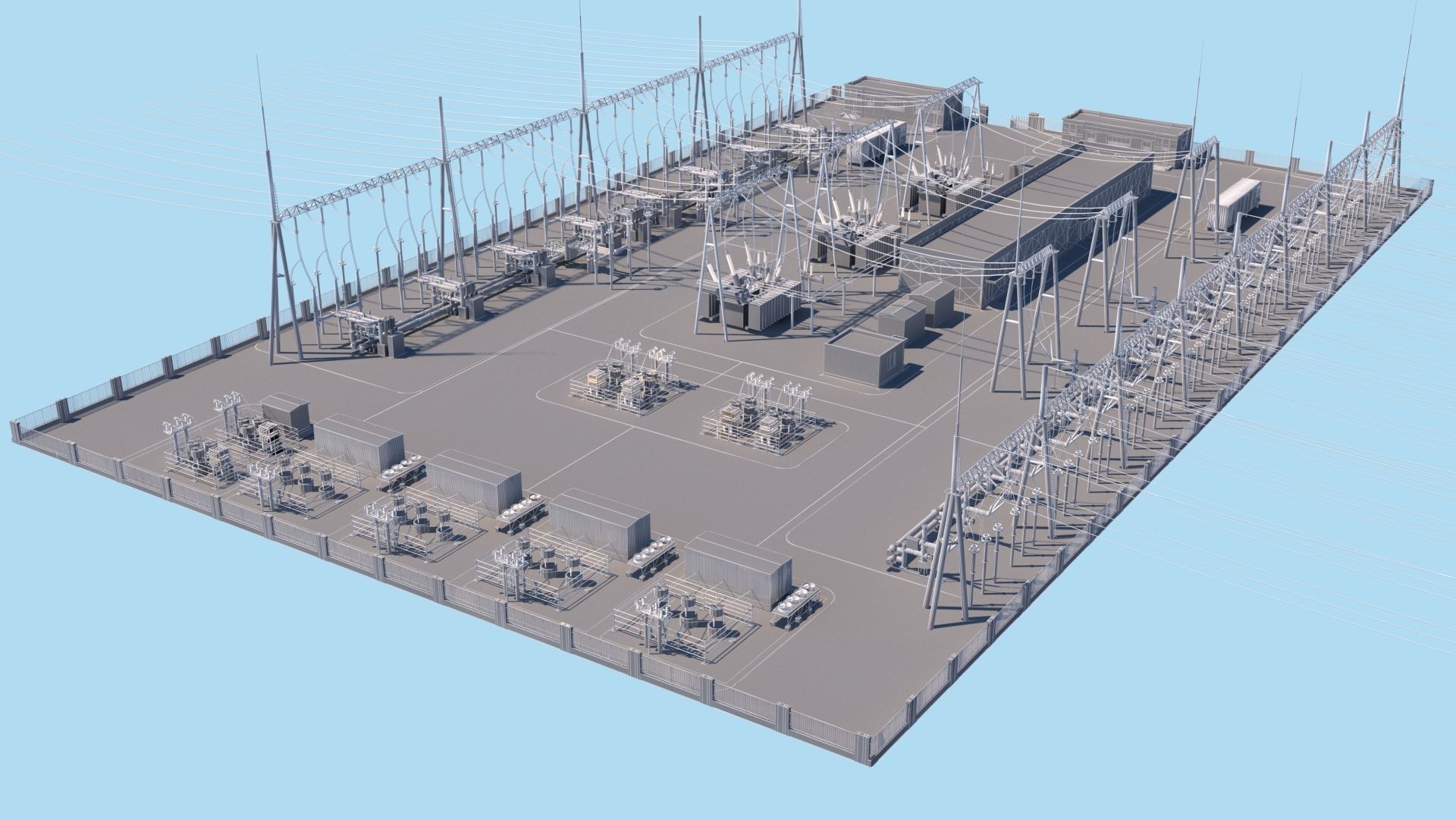 Substation 3D model_14
