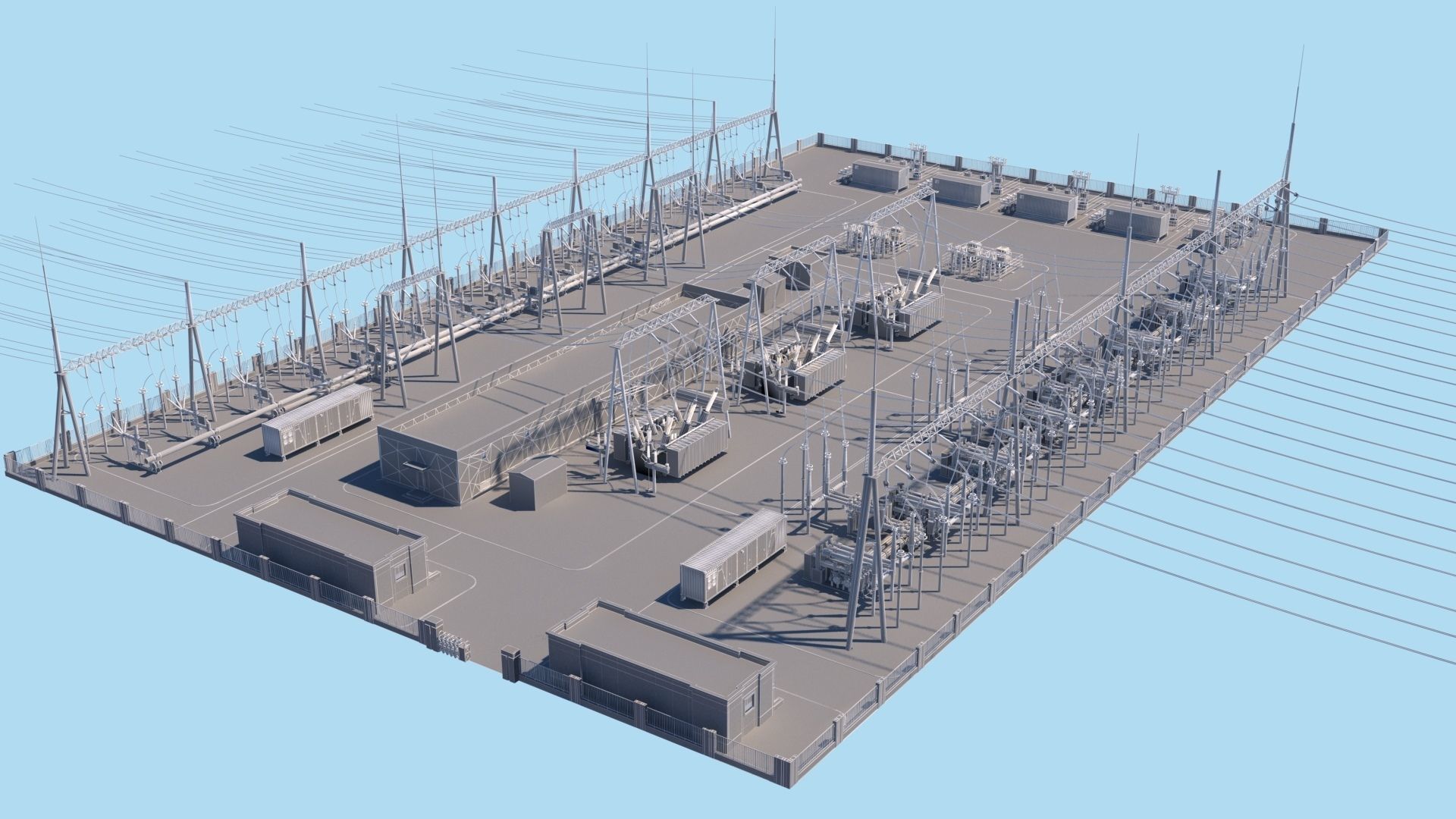 Substation 3D model_13
