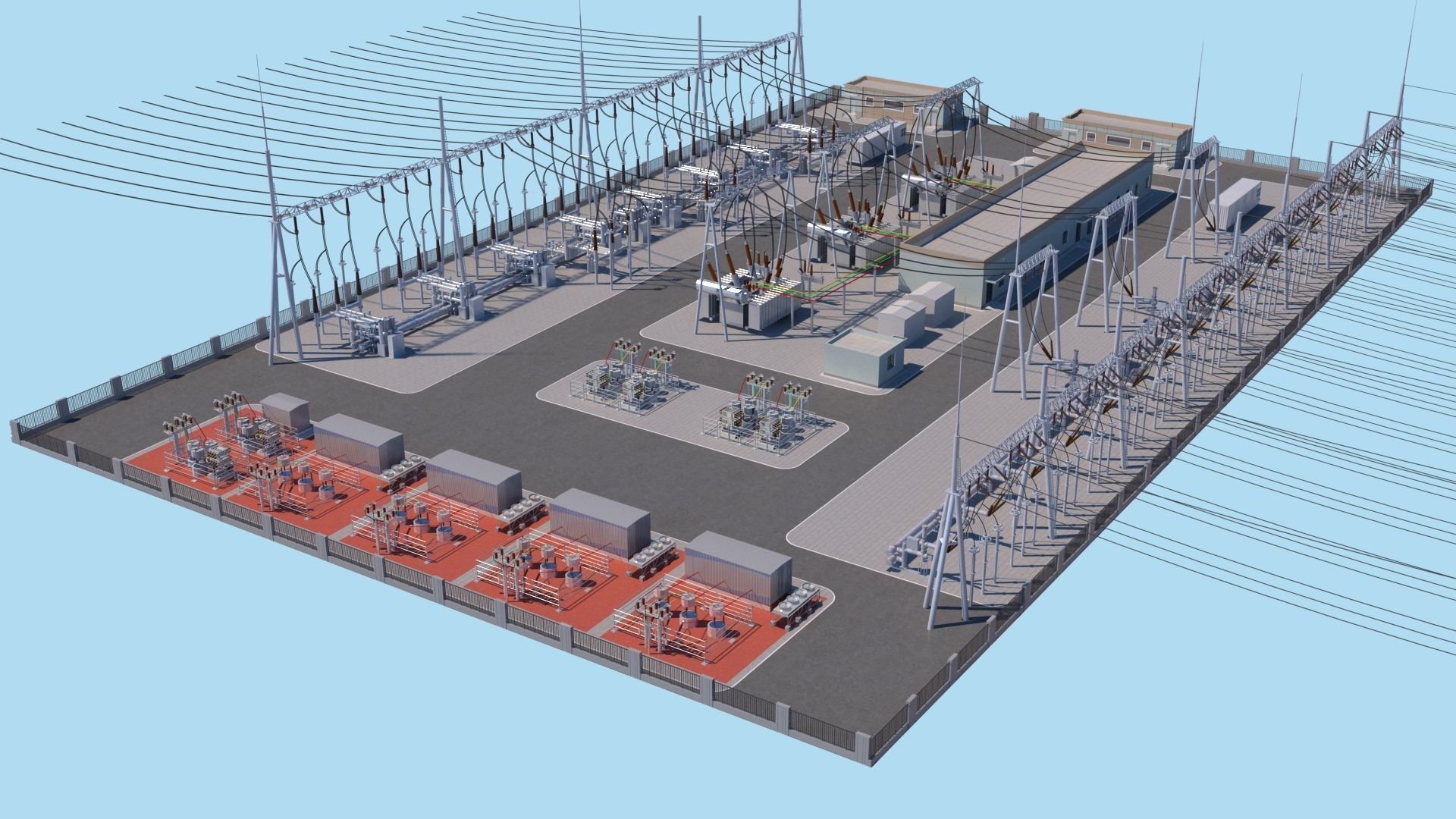 Substation 3D model_2