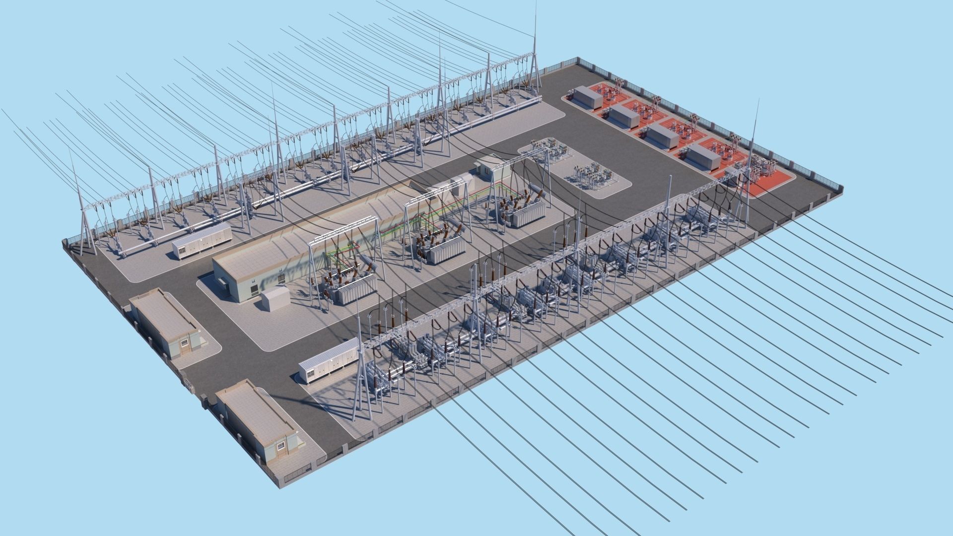Substation 3D model_10