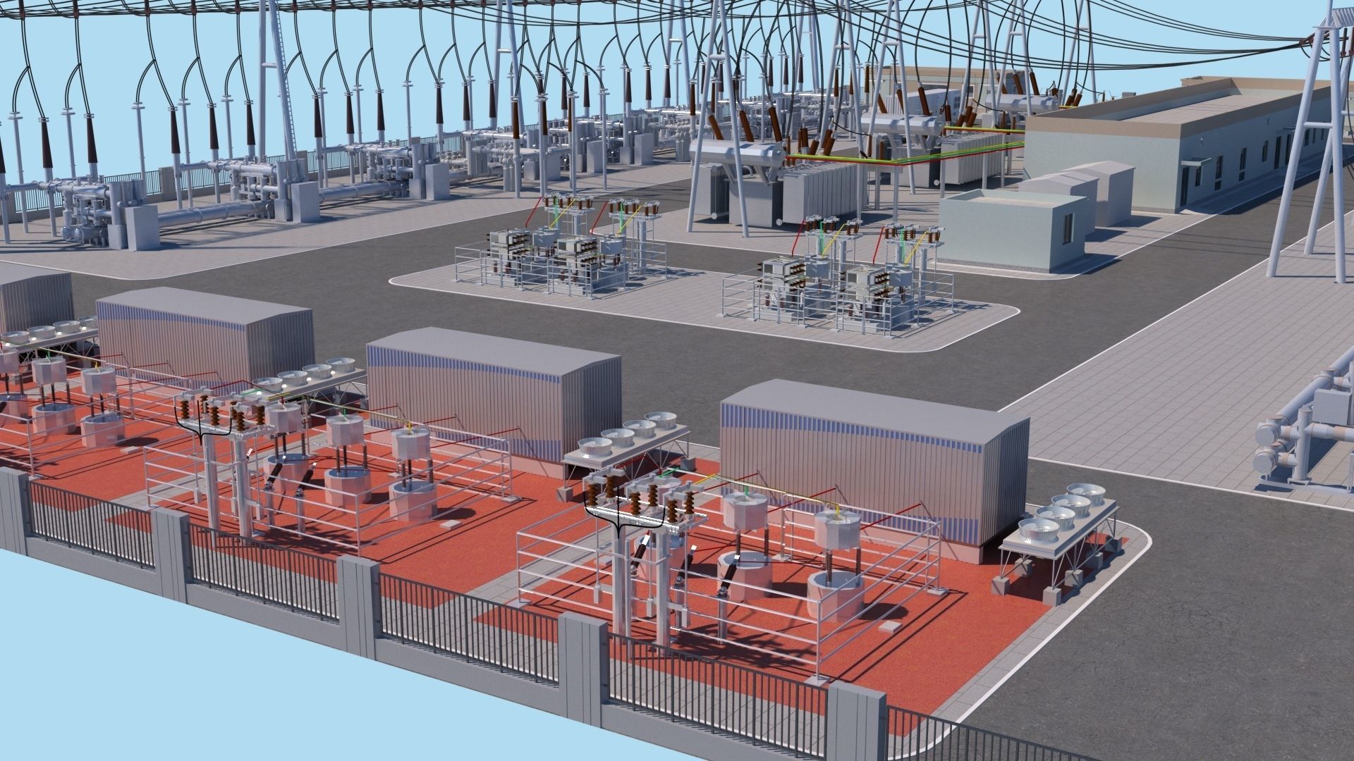 Substation 3D model_8
