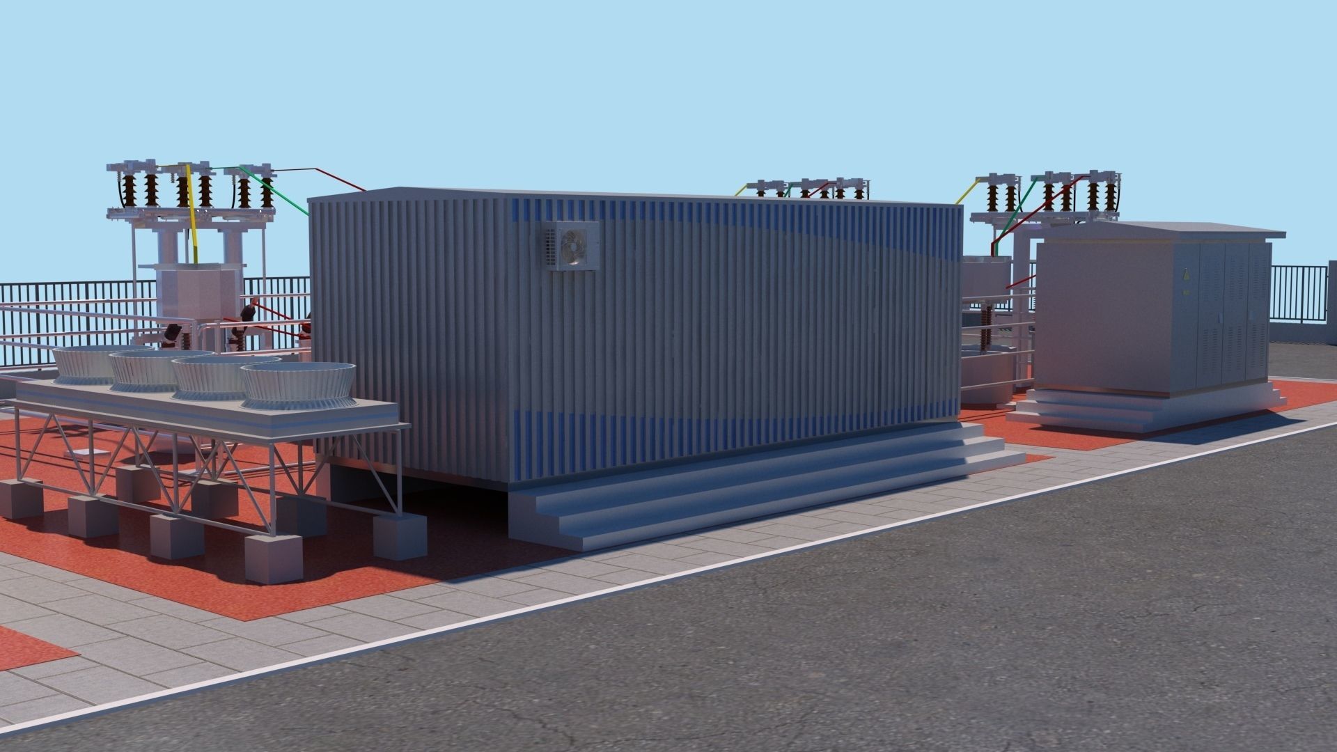 Substation 3D model_12
