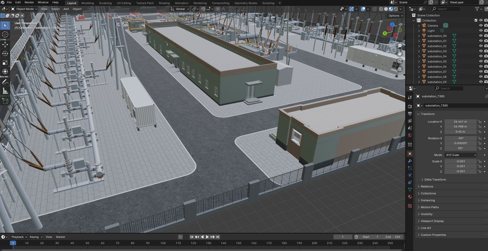 Substation 3D model_20