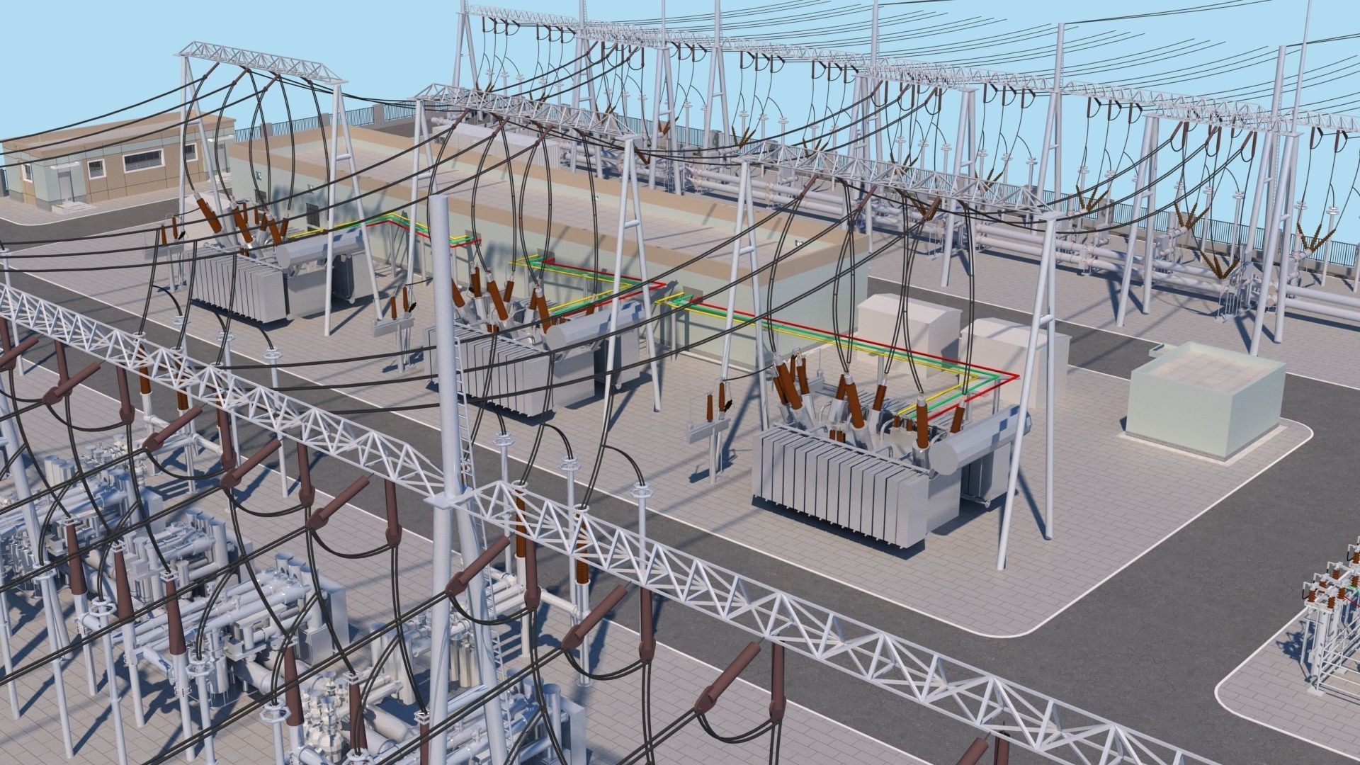 Substation 3D model_9
