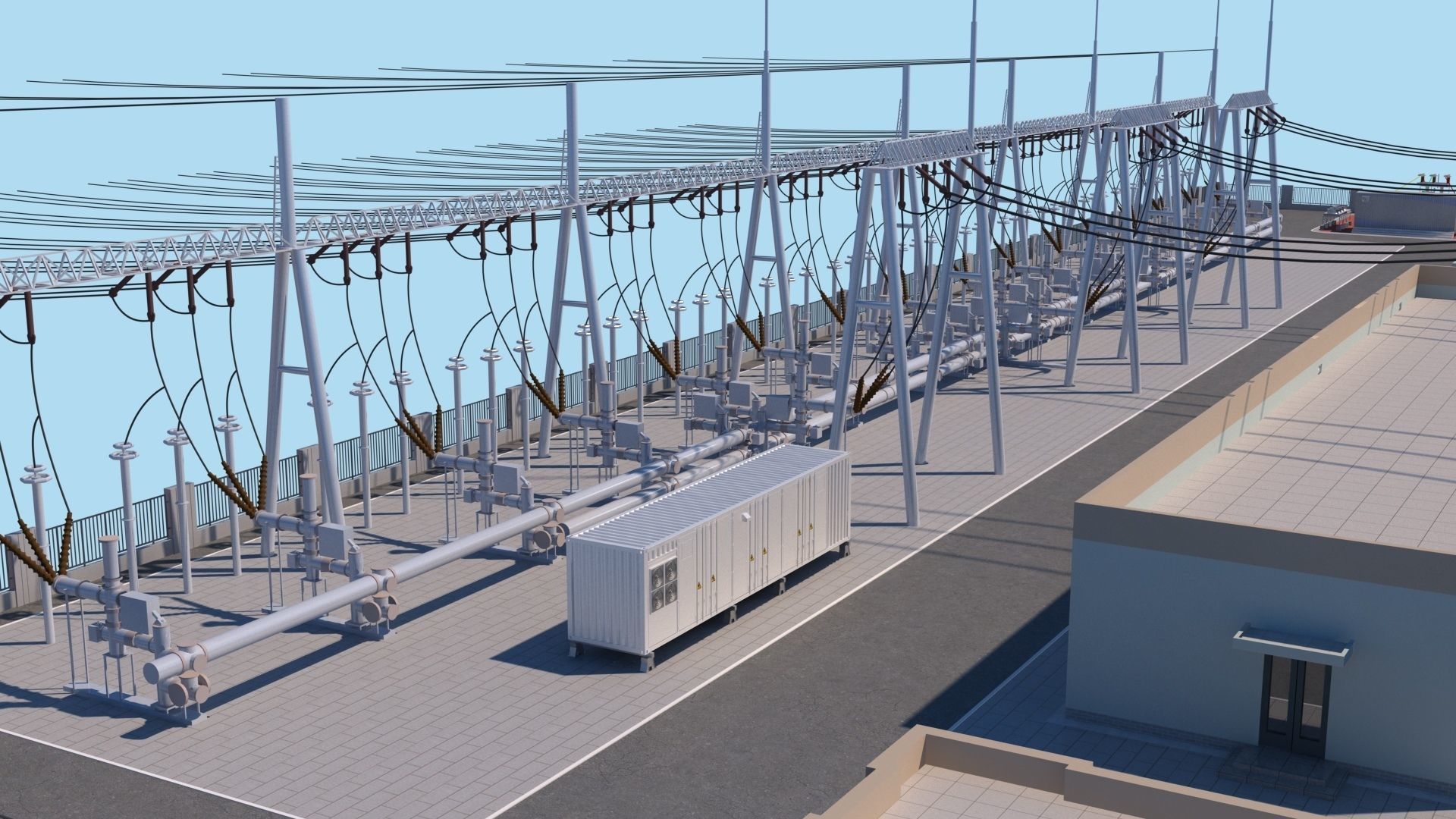 Substation 3D model_4