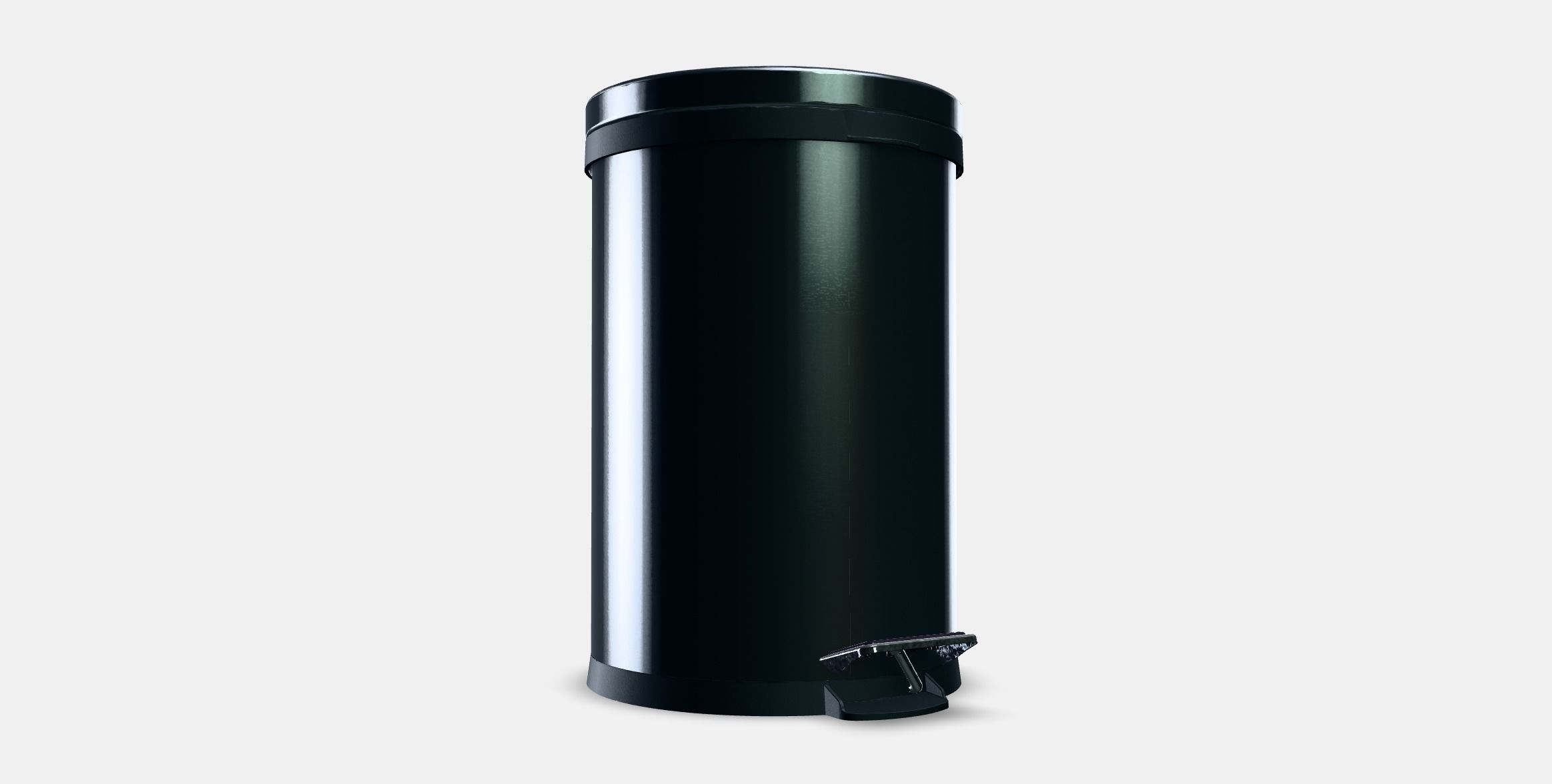 SNORPA Pedal bin 1 Low-poly 3D model_3
