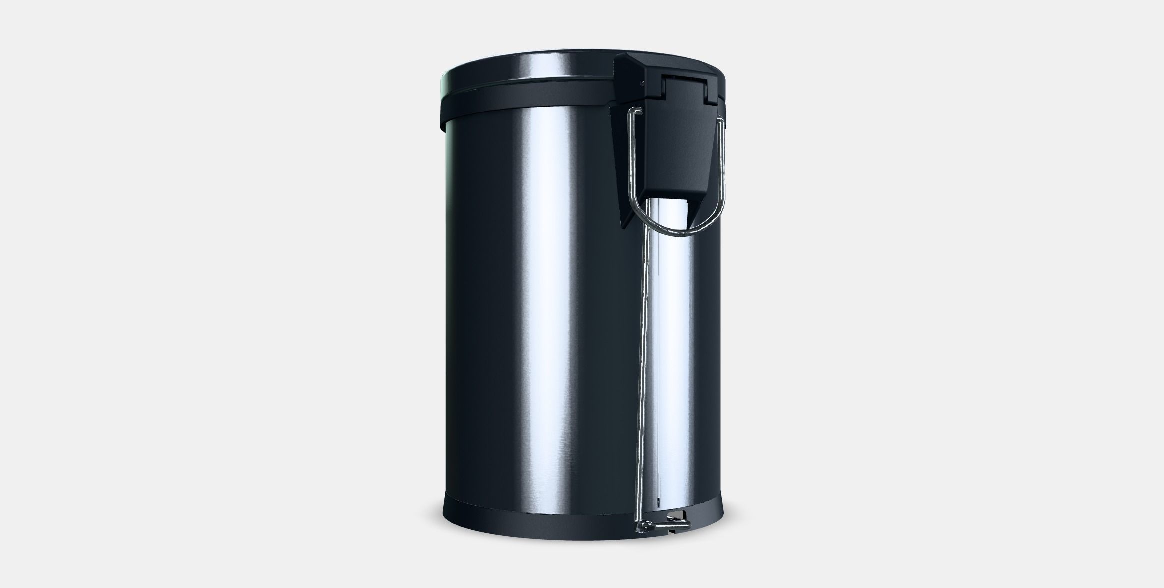 SNORPA Pedal bin 1 Low-poly 3D model_16