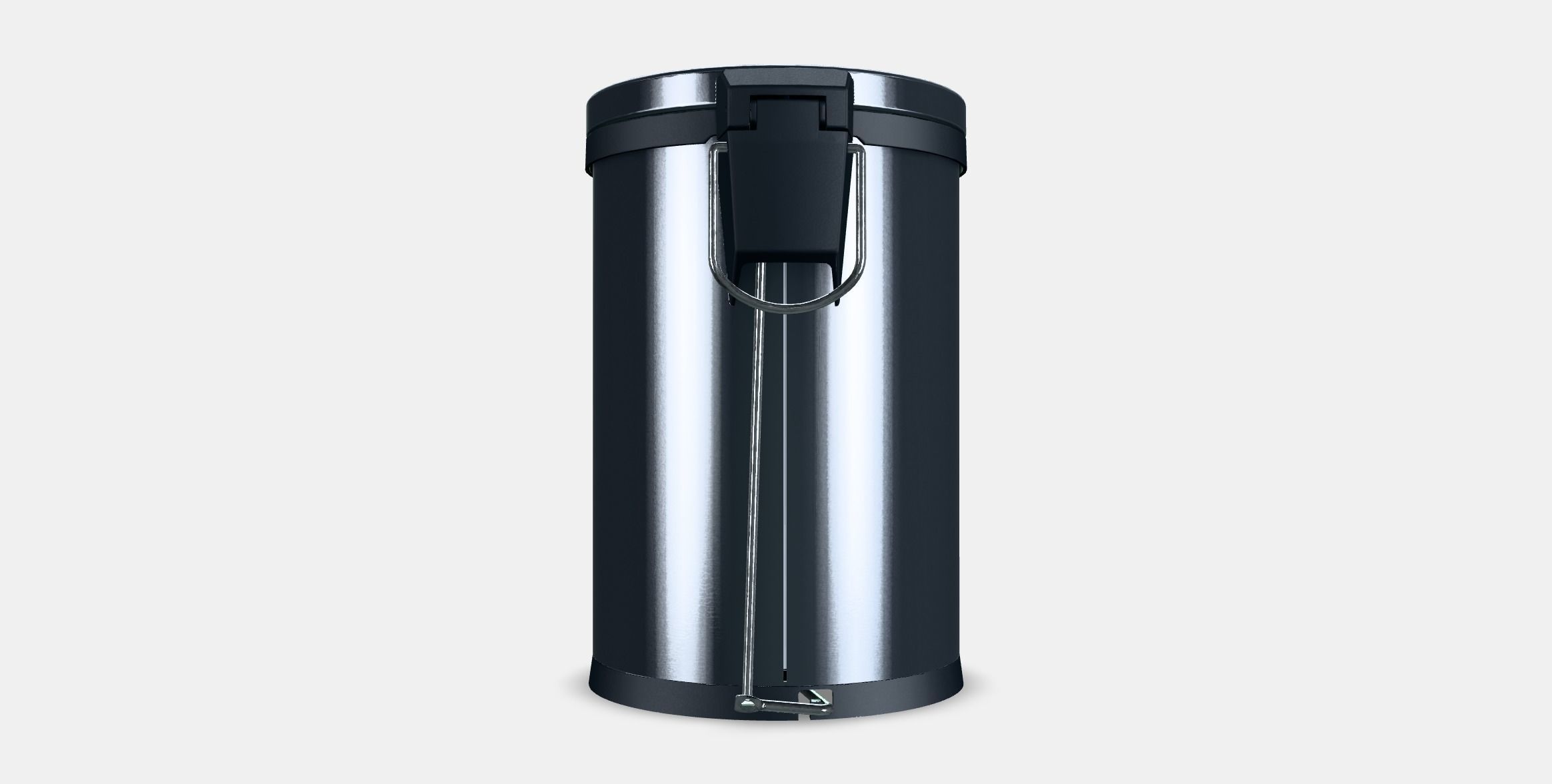 SNORPA Pedal bin 1 Low-poly 3D model_14