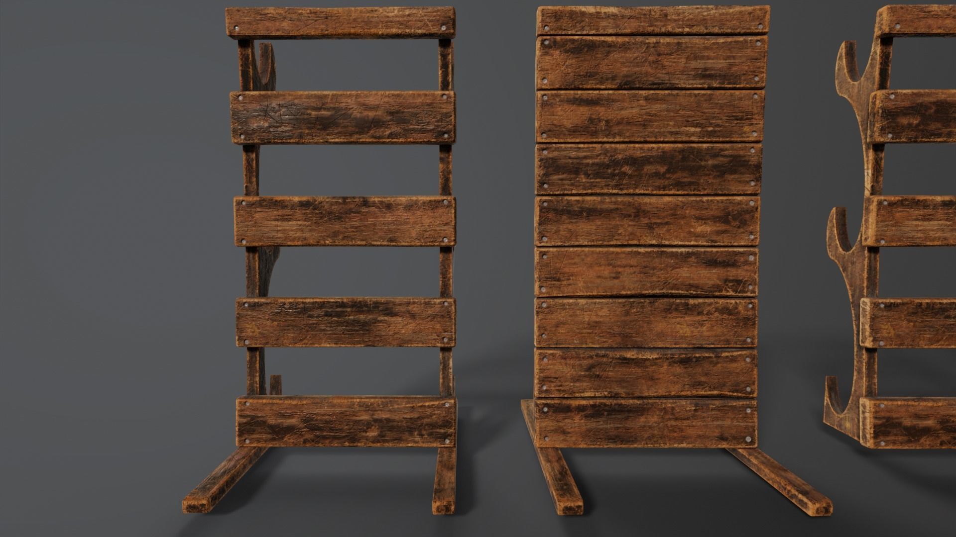 Weapon Rack  Low-poly 3D model_10