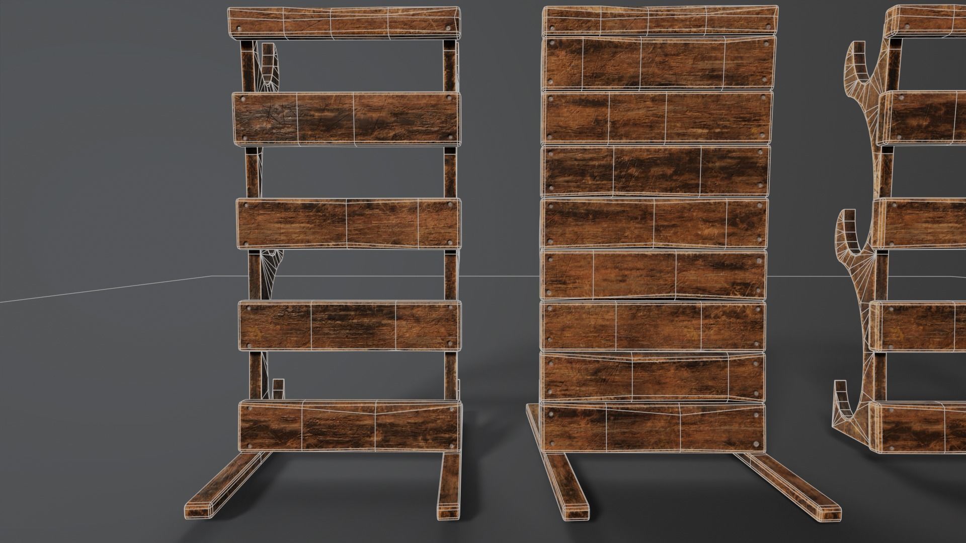 Weapon Rack  Low-poly 3D model_11