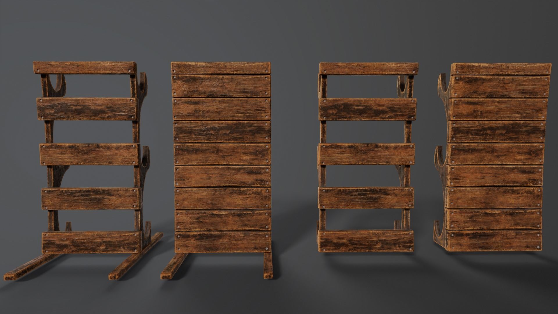 Weapon Rack  Low-poly 3D model_12