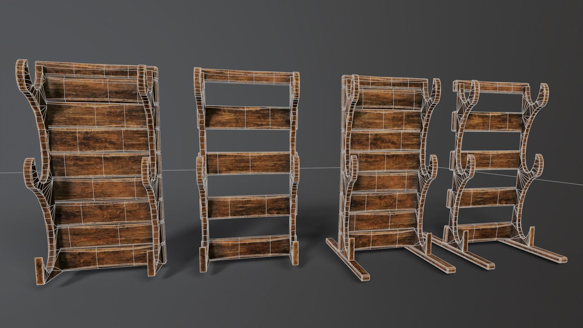Weapon Rack  Low-poly 3D model_3