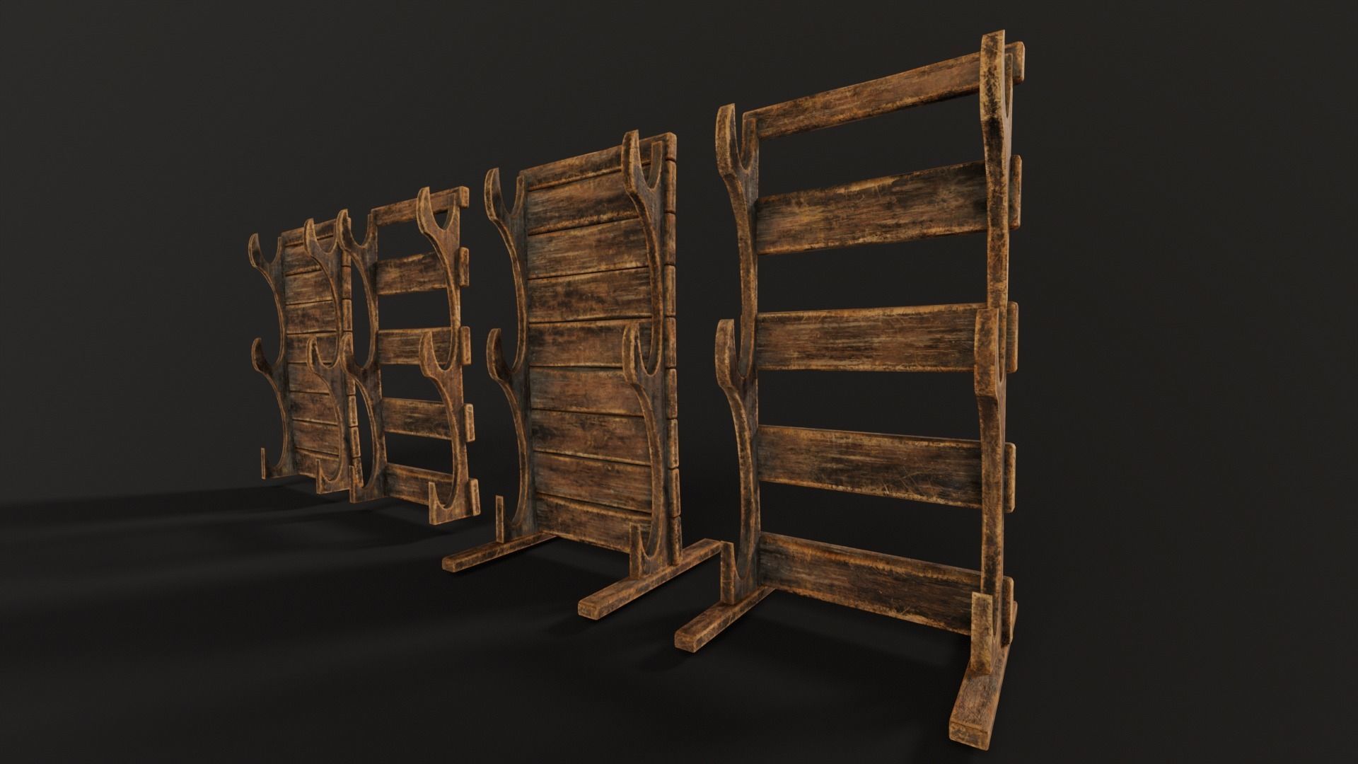 Weapon Rack  Low-poly 3D model_14