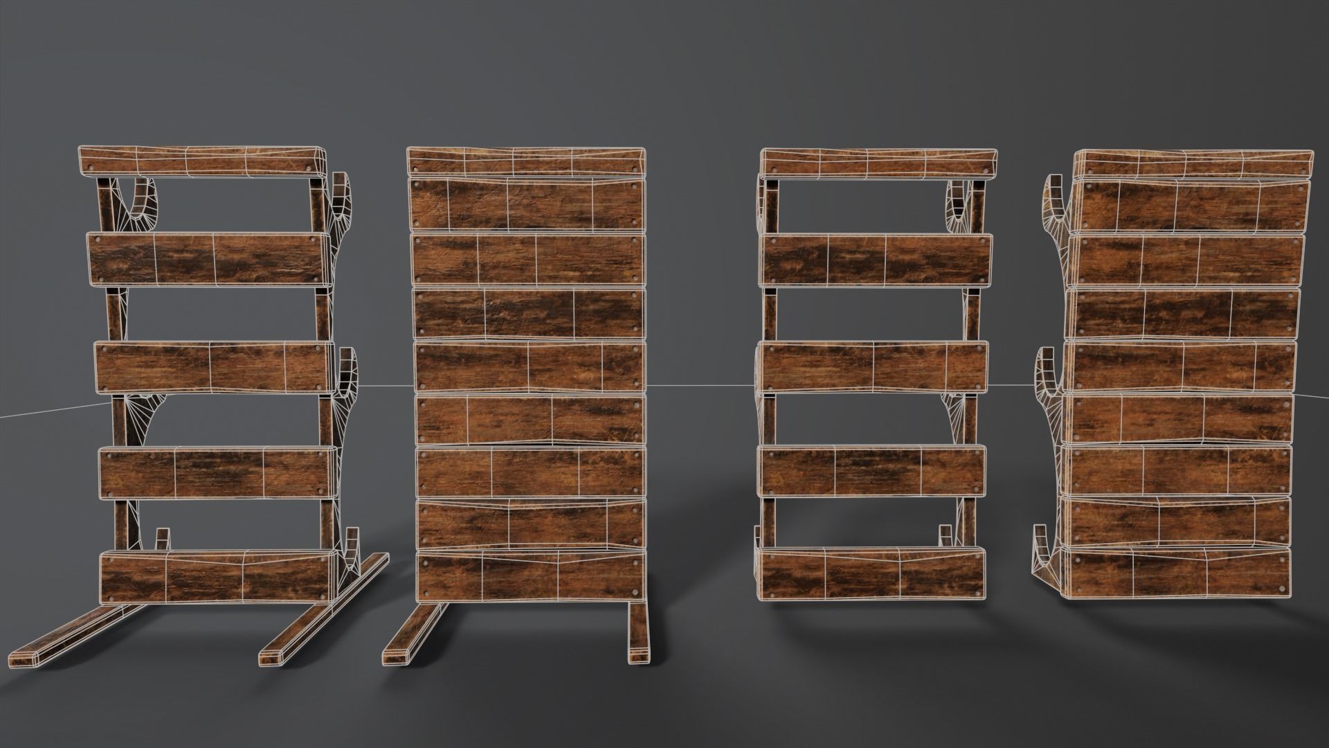 Weapon Rack  Low-poly 3D model_13