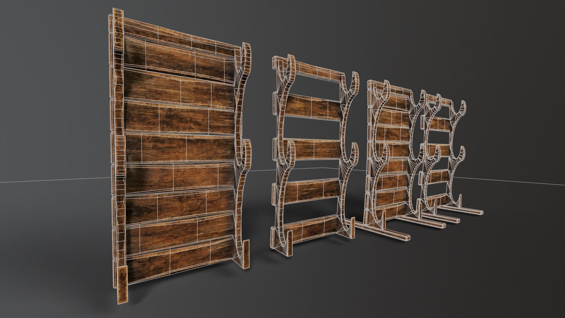 Weapon Rack  Low-poly 3D model_5