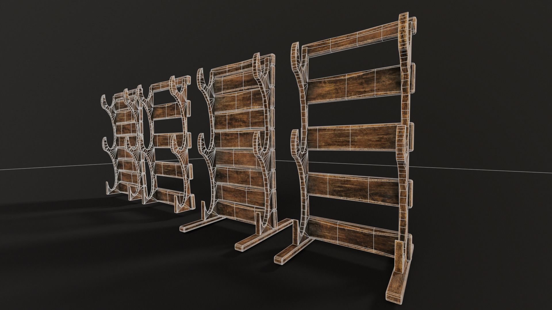Weapon Rack  Low-poly 3D model_15
