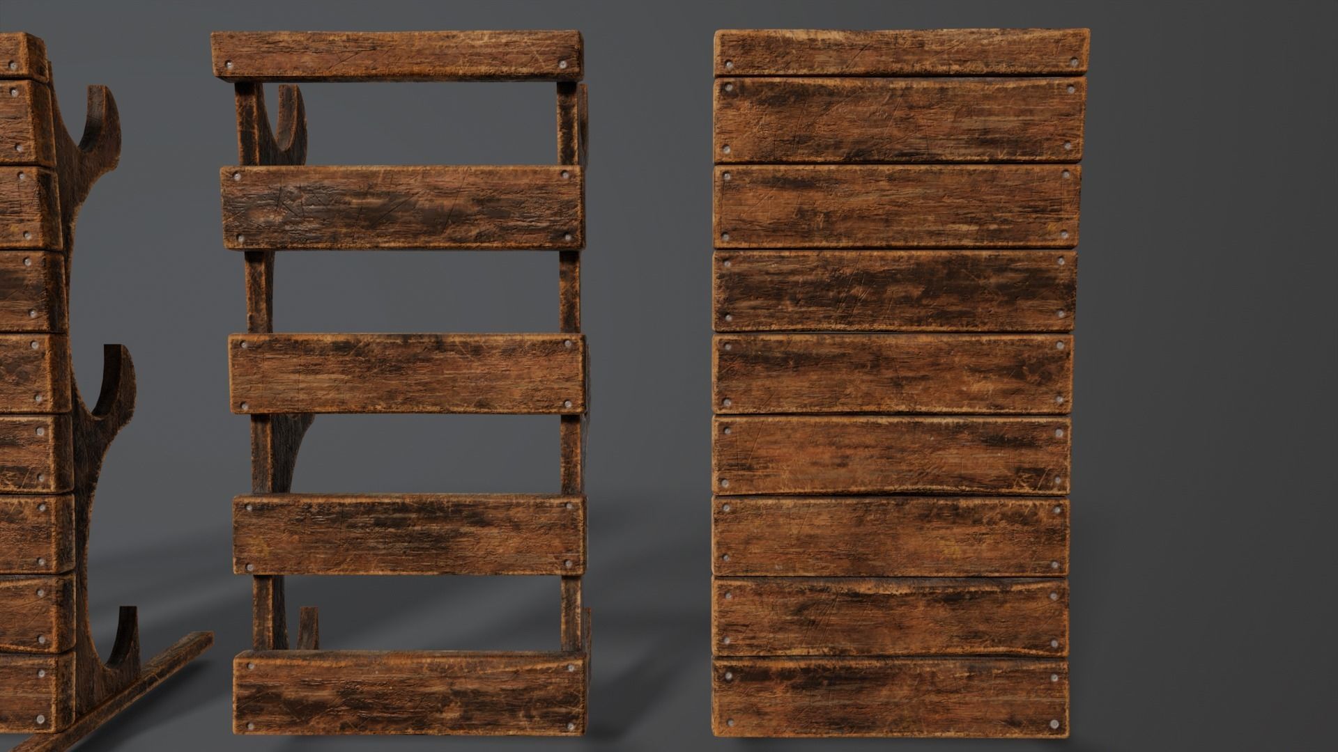 Weapon Rack  Low-poly 3D model_8