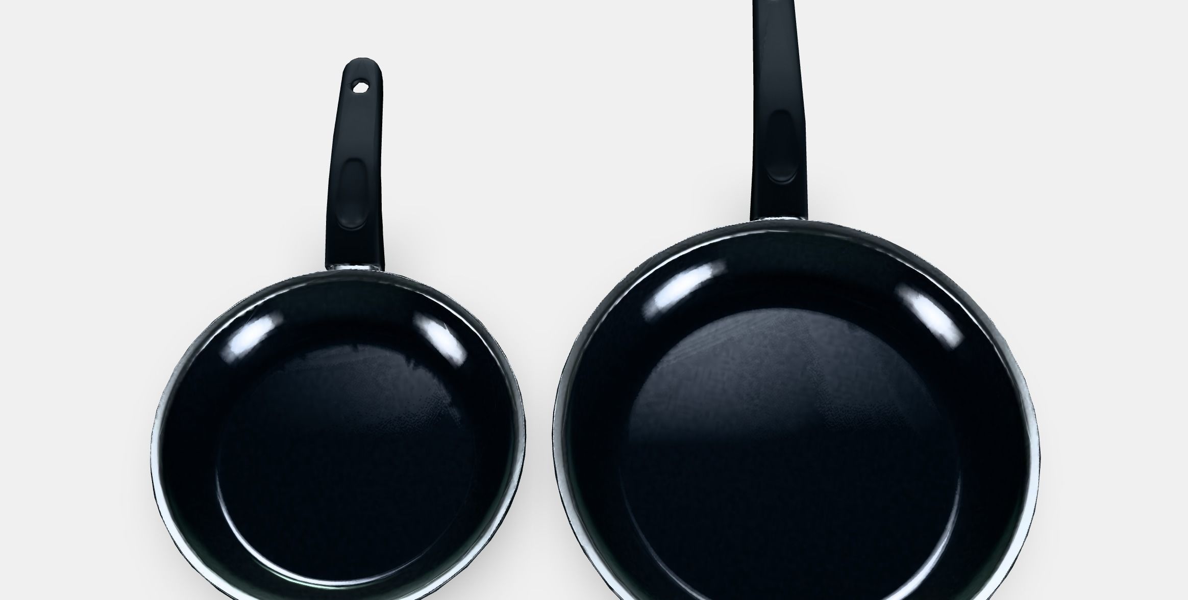 KAVALKAD Frying pan set of 2 Low-poly 3D model_6