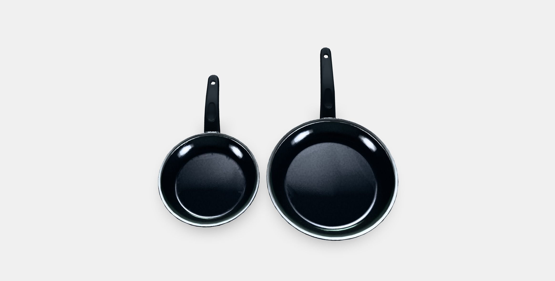 KAVALKAD Frying pan set of 2 Low-poly 3D model_3