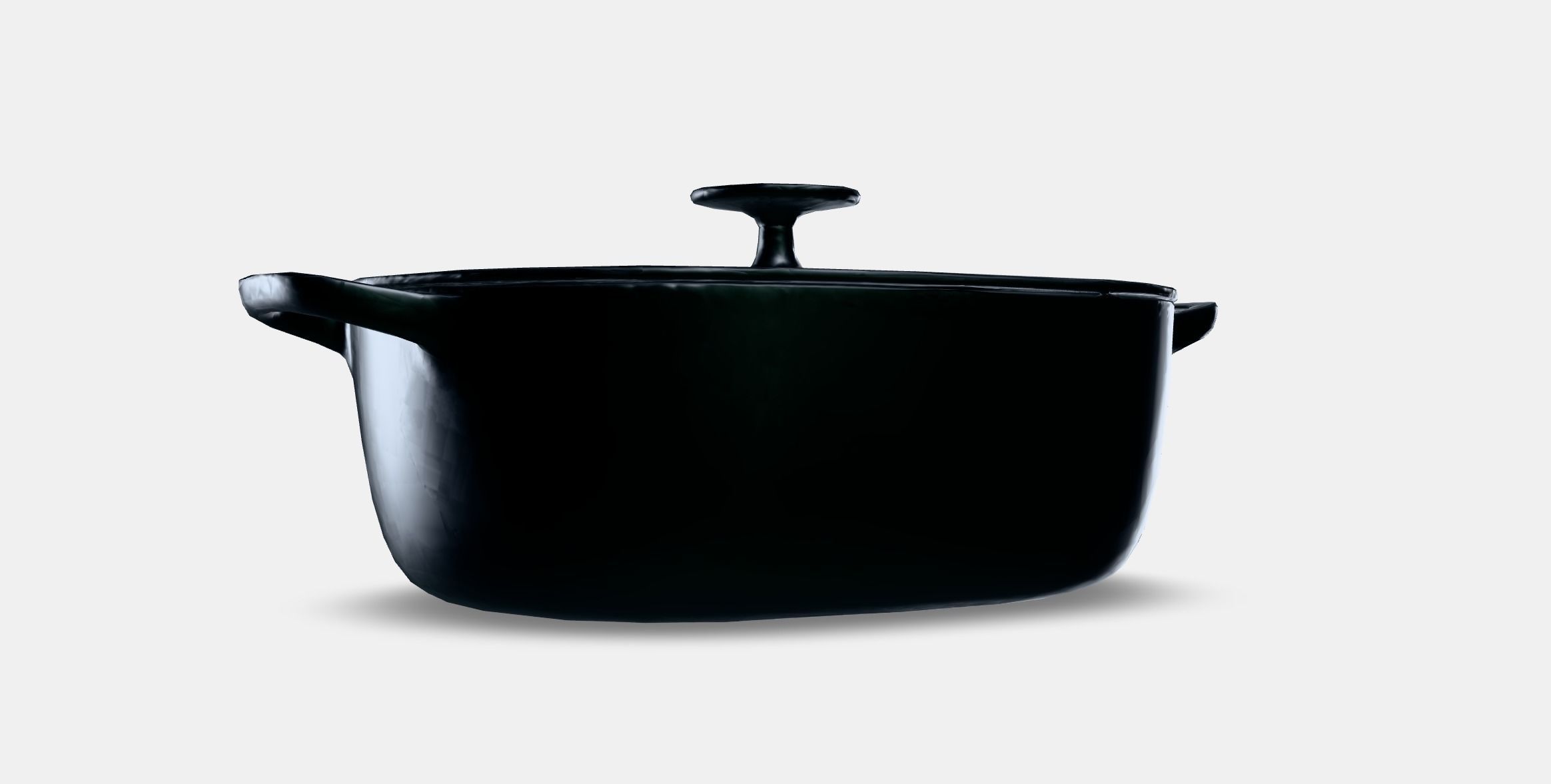 VARDAGEN Casserole with lid 1 Low-poly 3D model_9